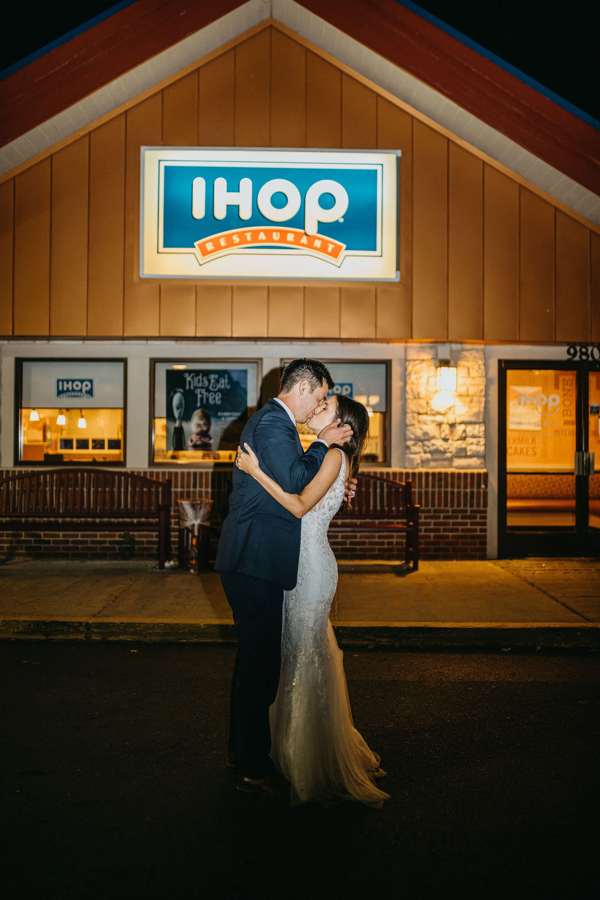 After the reception, why not go to iHop for late night pancakes?