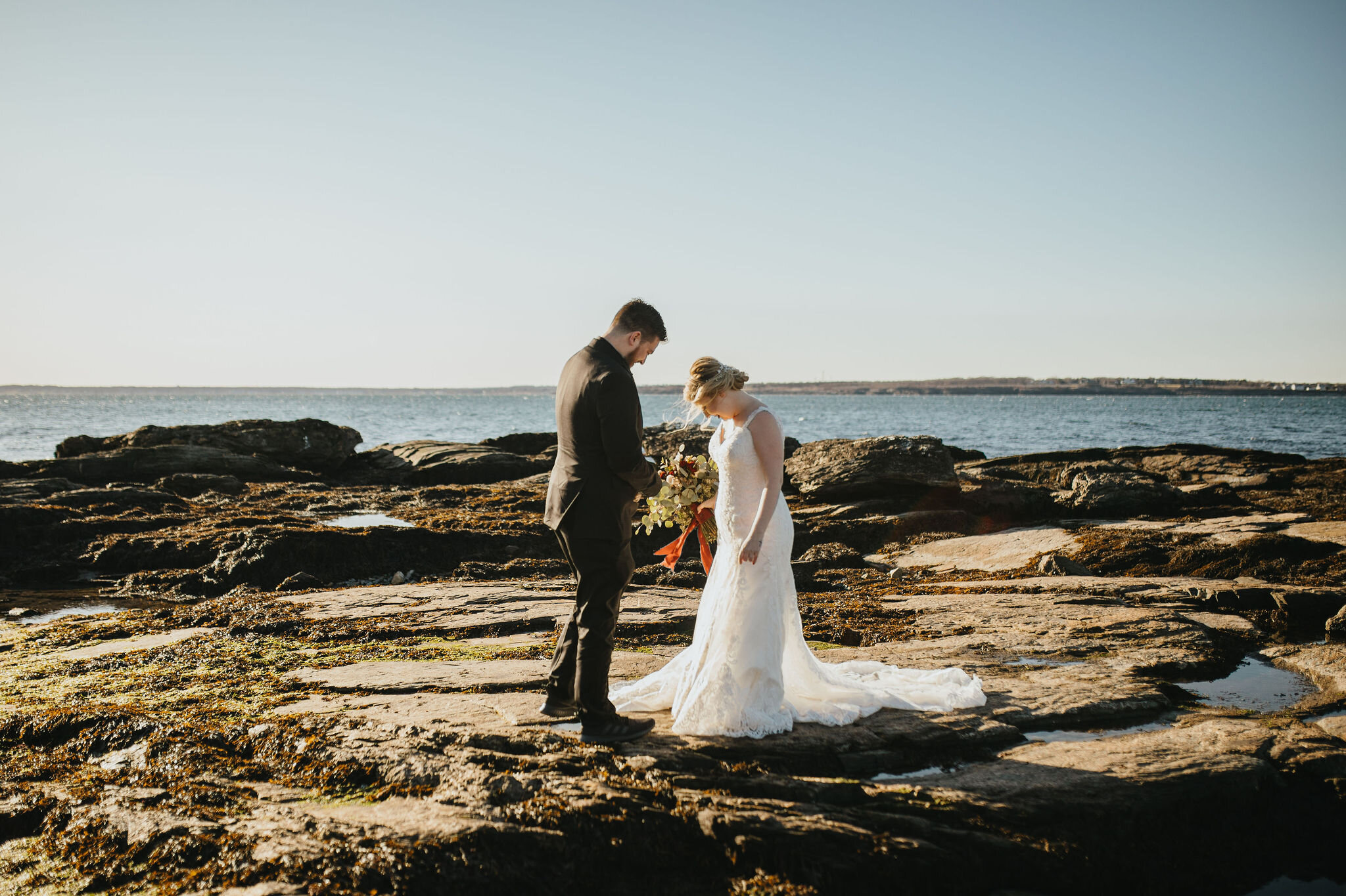 Rhode Island Intimate Wedding &amp; Elopement Photo/Video team Christina &amp; Jeremiah