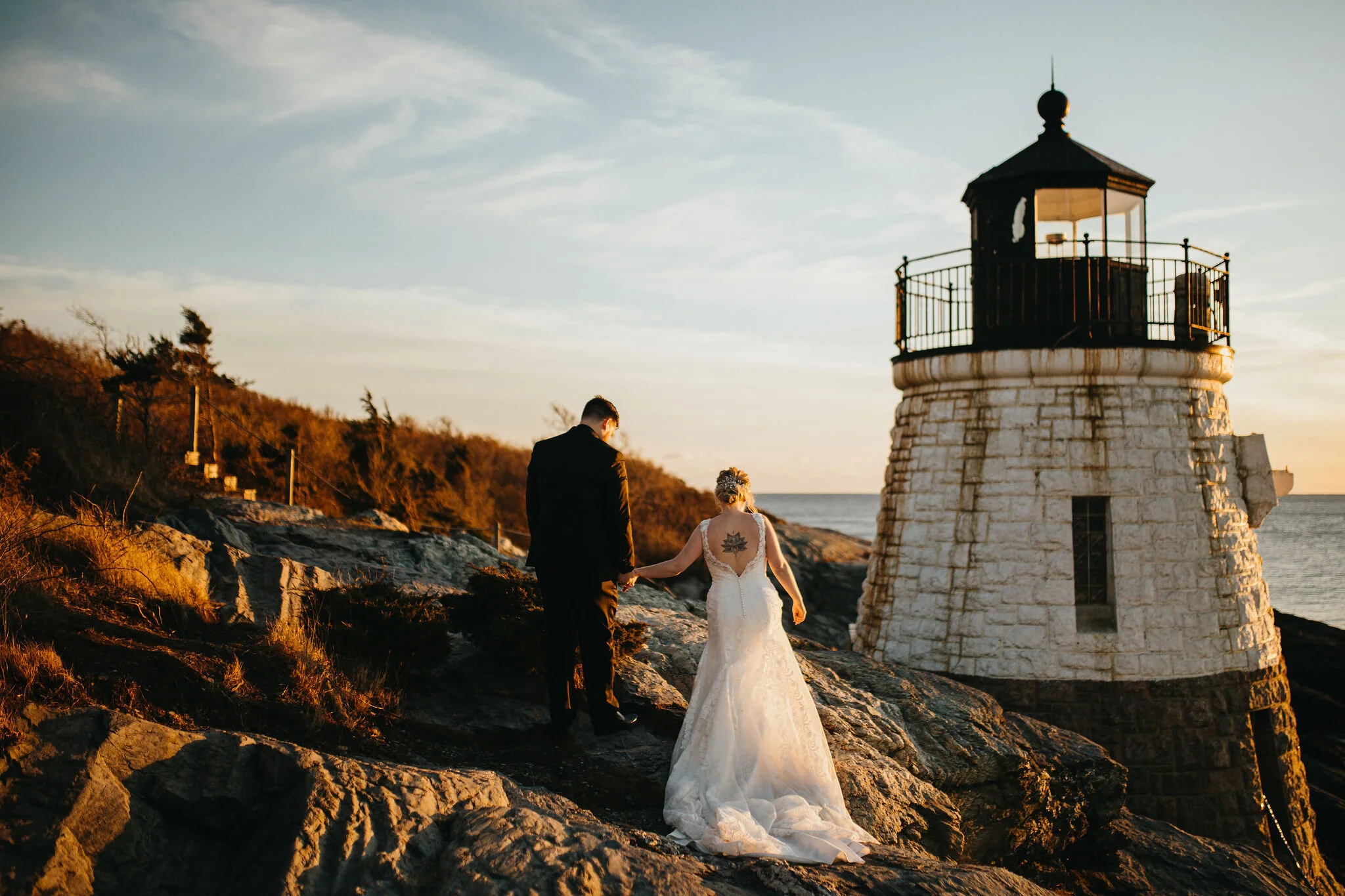 Rhode Island Intimate Wedding &amp; Elopement Photo/Video team Christina &amp; Jeremiah