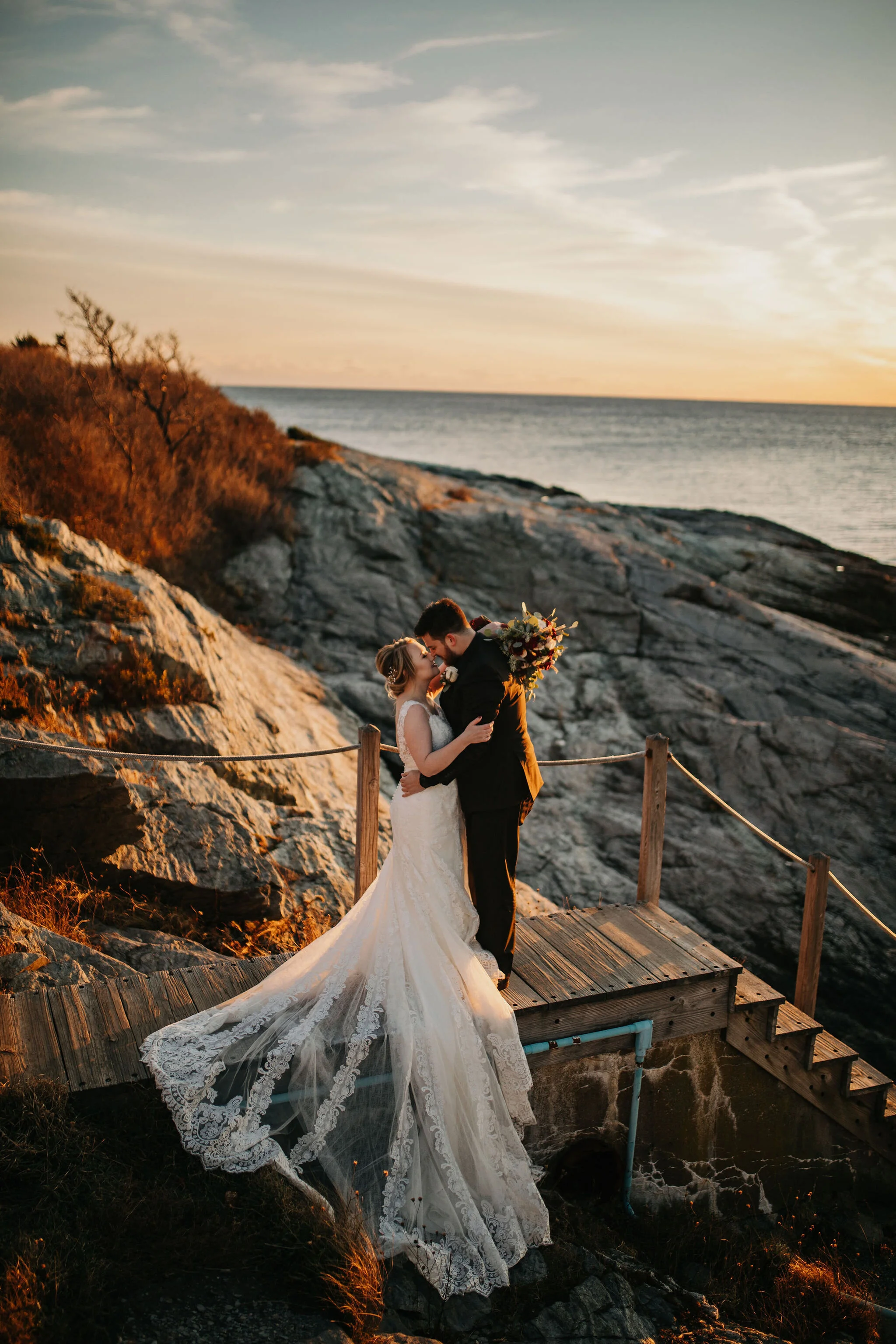 Rhode Island Intimate Wedding &amp; Elopement Photo/Video team Christina &amp; Jeremiah