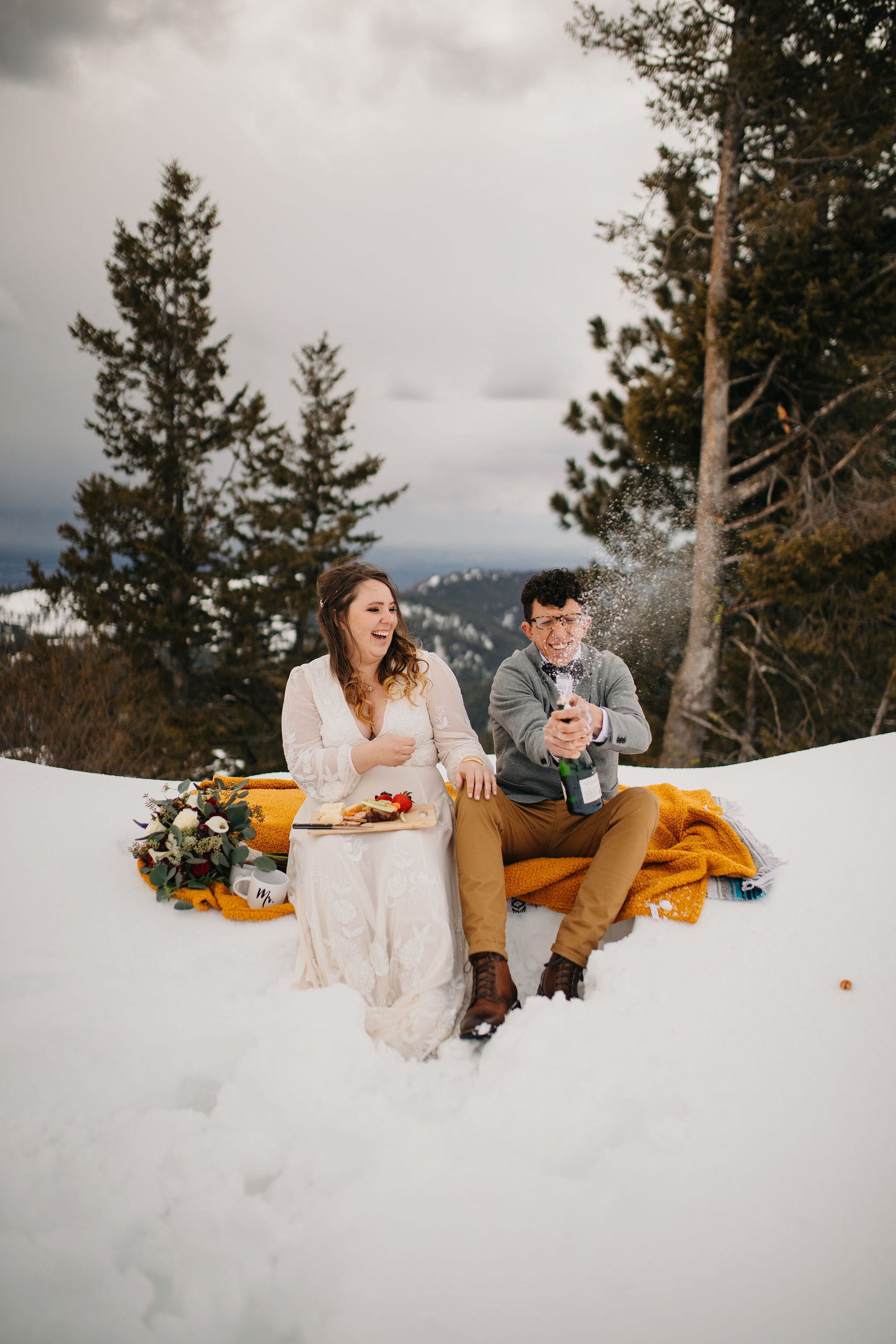 Mountainous Intimate Boise Elopement | Idaho Wedding and Elopement Photo/Video Team