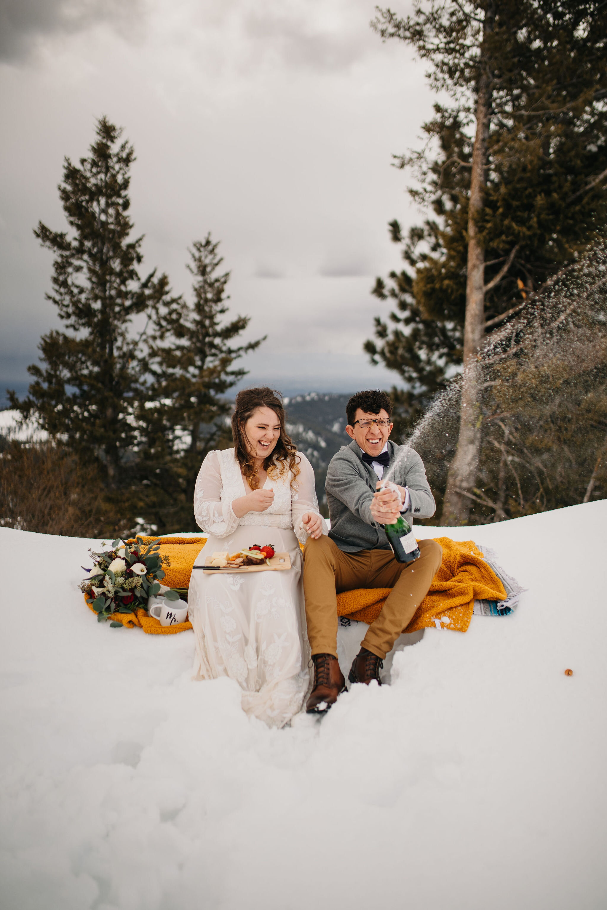 Mountainous Intimate Boise Elopement | Idaho Wedding and Elopement Photo/Video Team