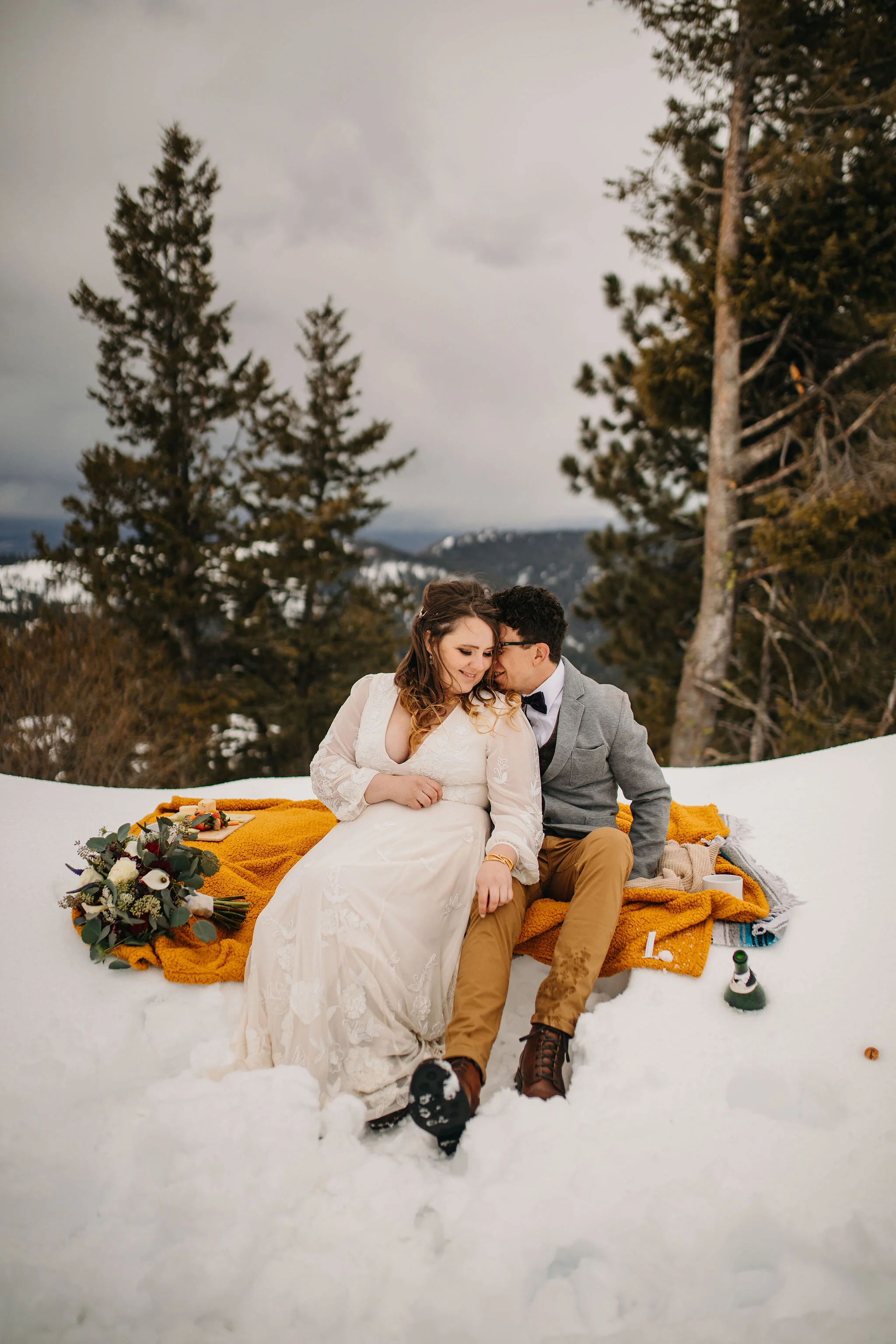 Mountainous Intimate Boise Elopement | Idaho Wedding and Elopement Photo/Video Team