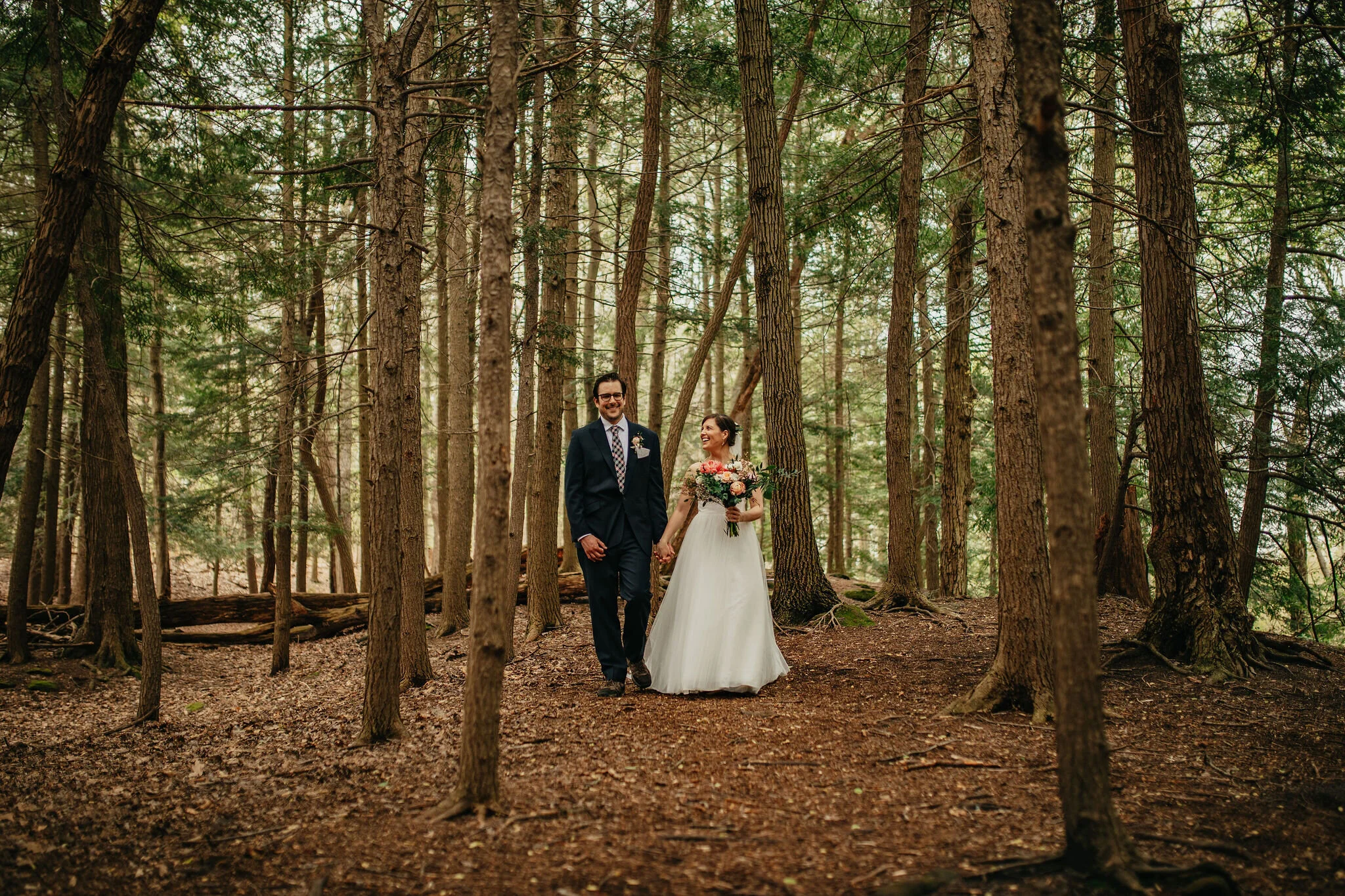 Hiking Elopement First Look Photos