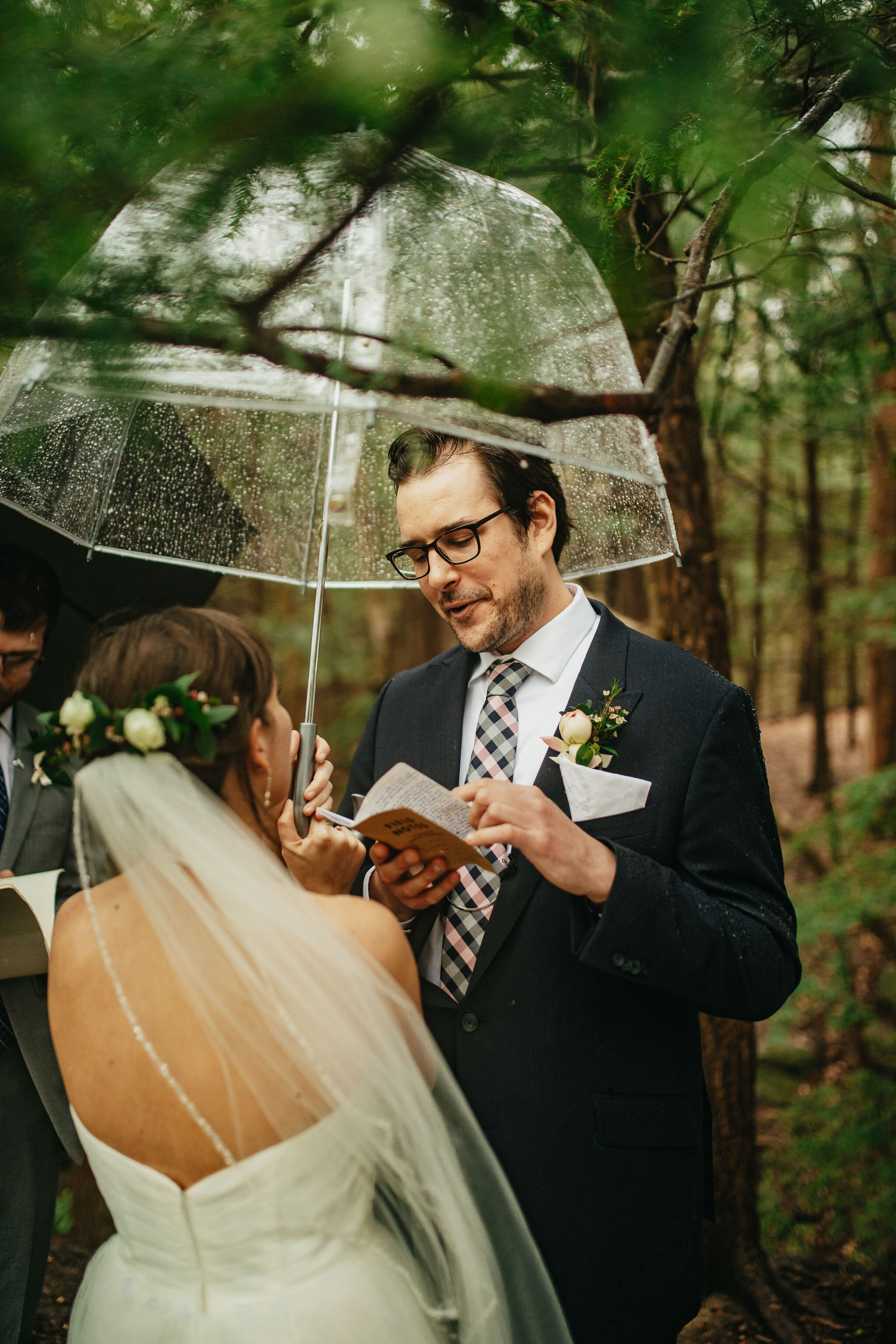 Luscious Forest Greenery Adventure Elopement Ceremony Photos