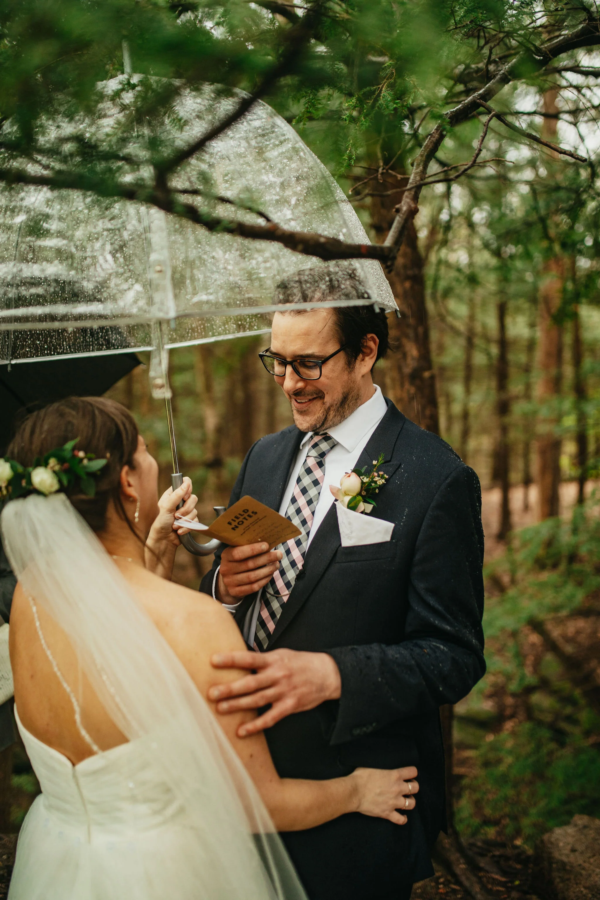 Luscious Forest Greenery Adventure Elopement Ceremony Photos
