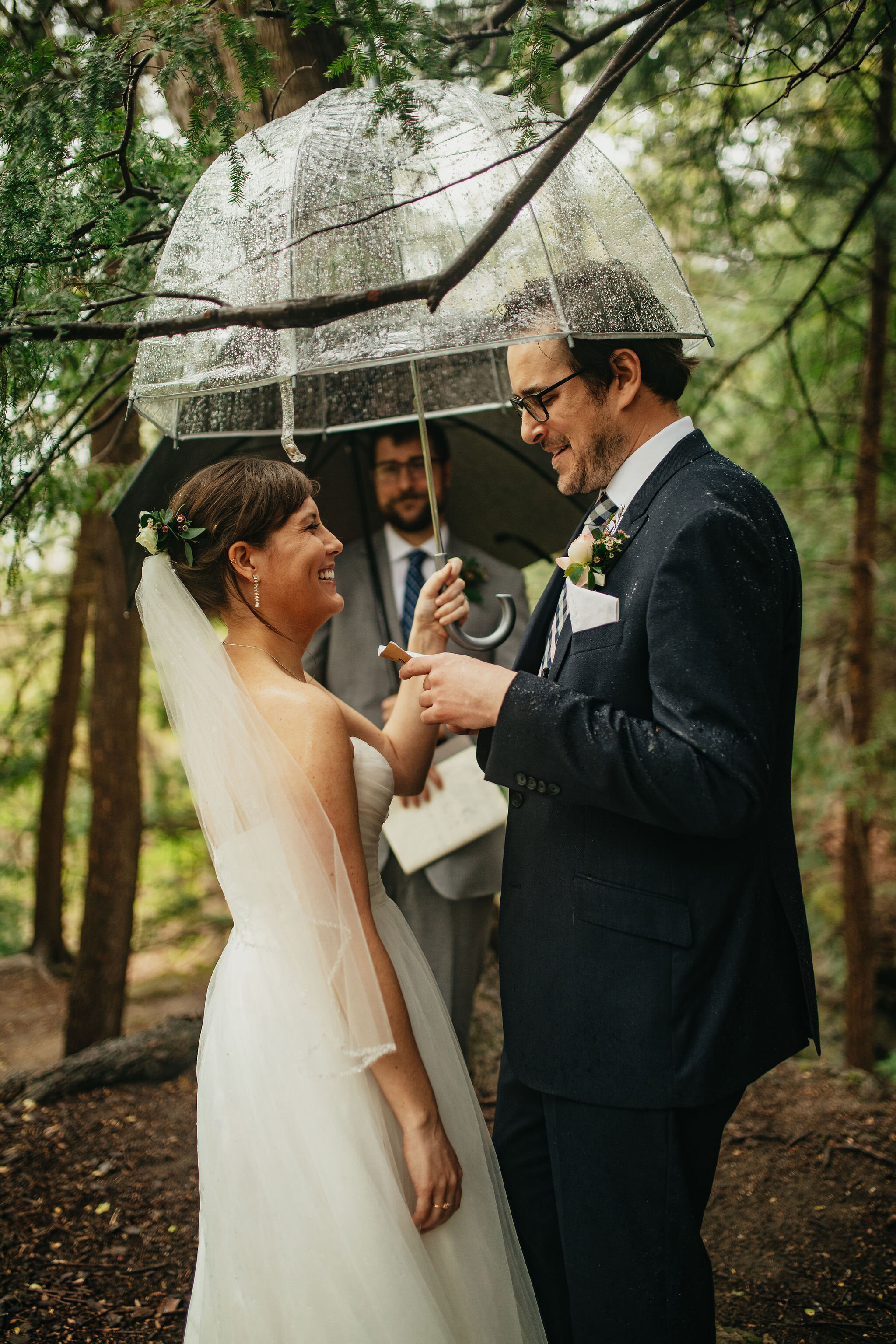 Luscious Forest Greenery Adventure Elopement Ceremony Photos