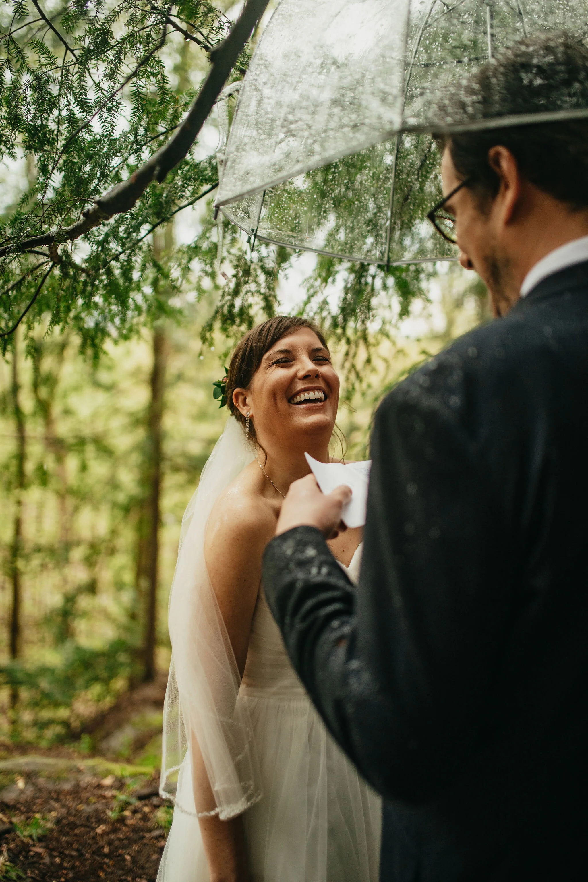 Luscious Forest Greenery Adventure Elopement Ceremony Photos