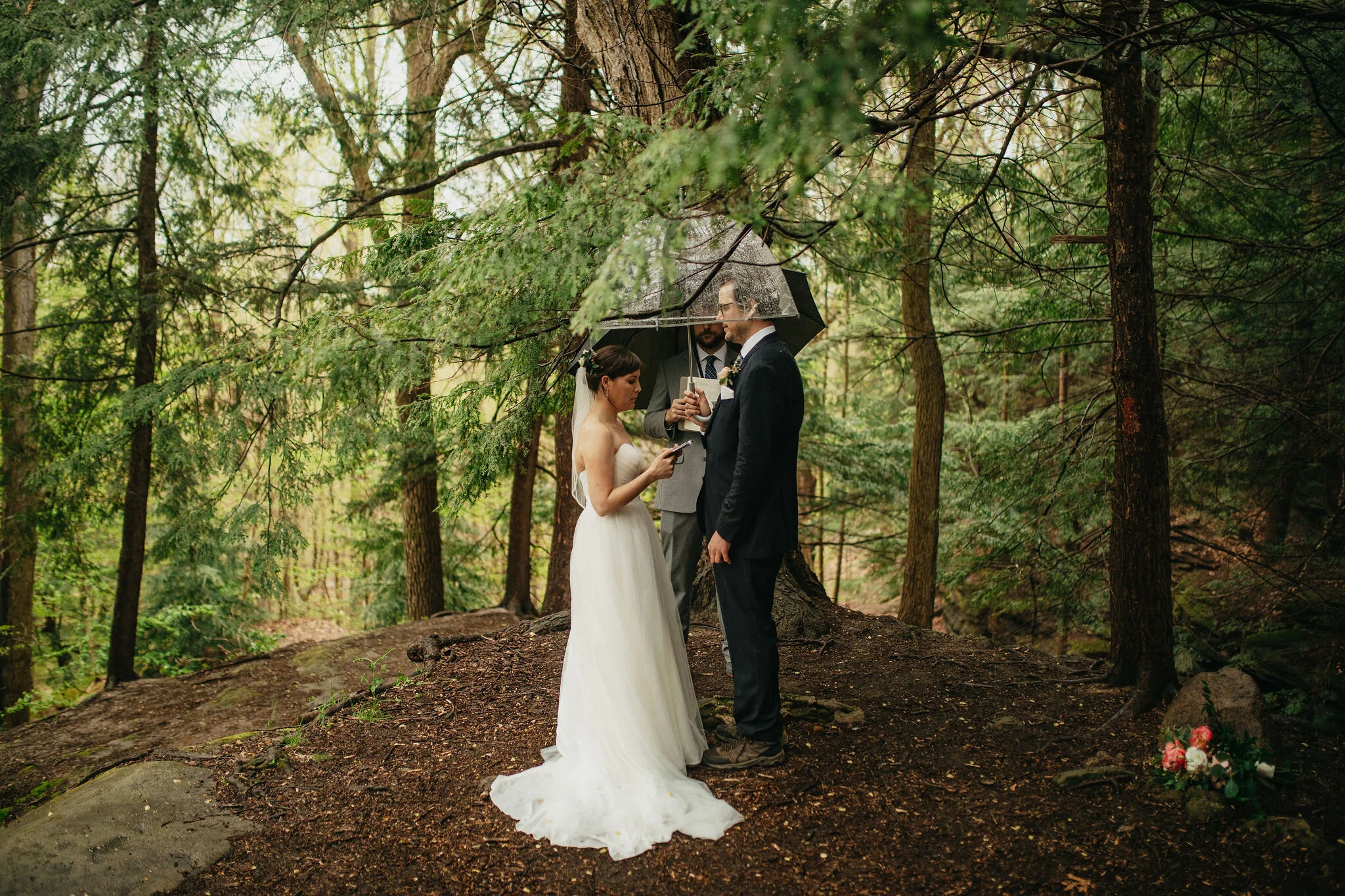 Luscious Forest Greenery Adventure Elopement Ceremony Photos