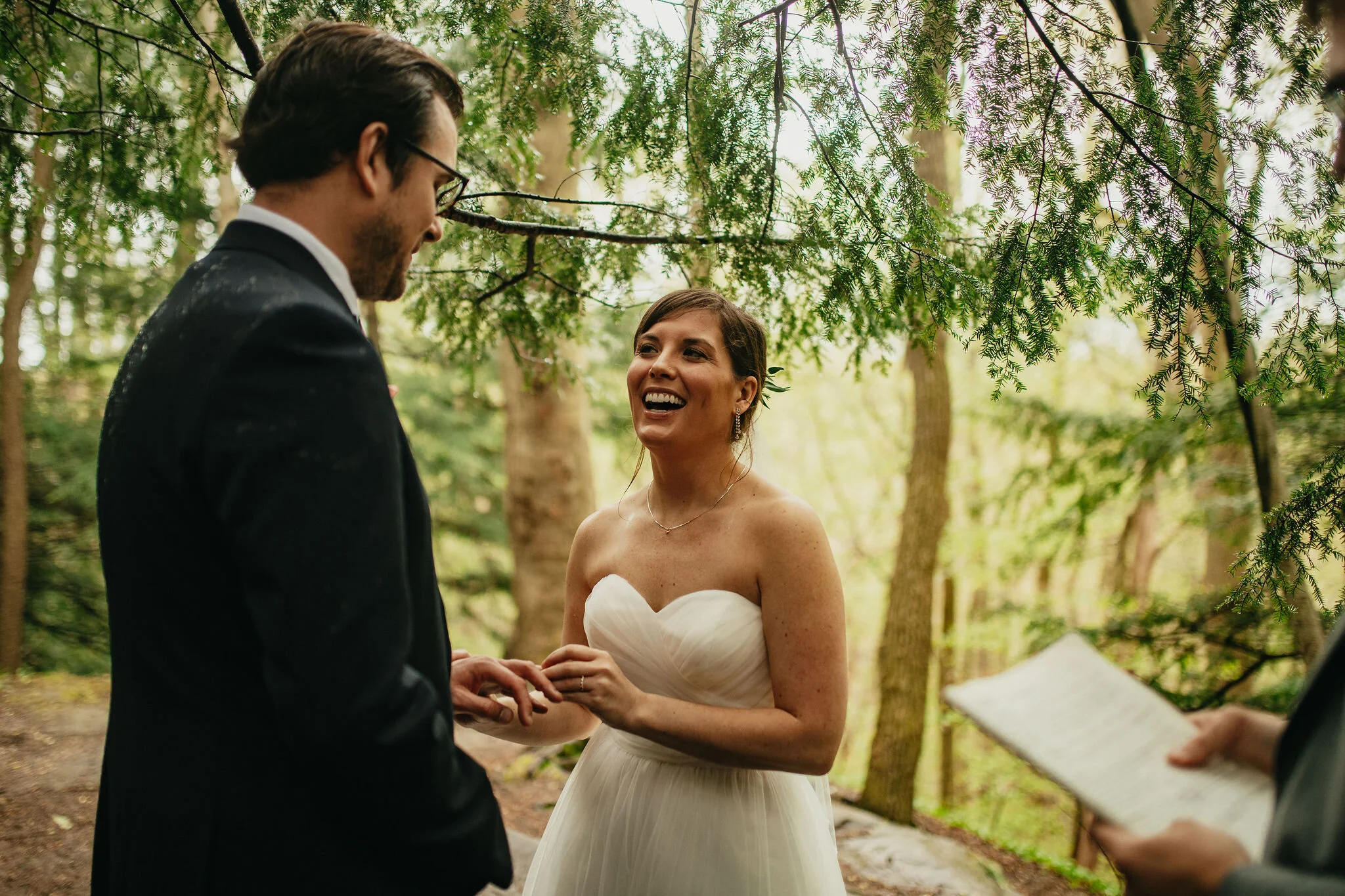 Rainy Forest Adventure Elopement Ceremony Photos