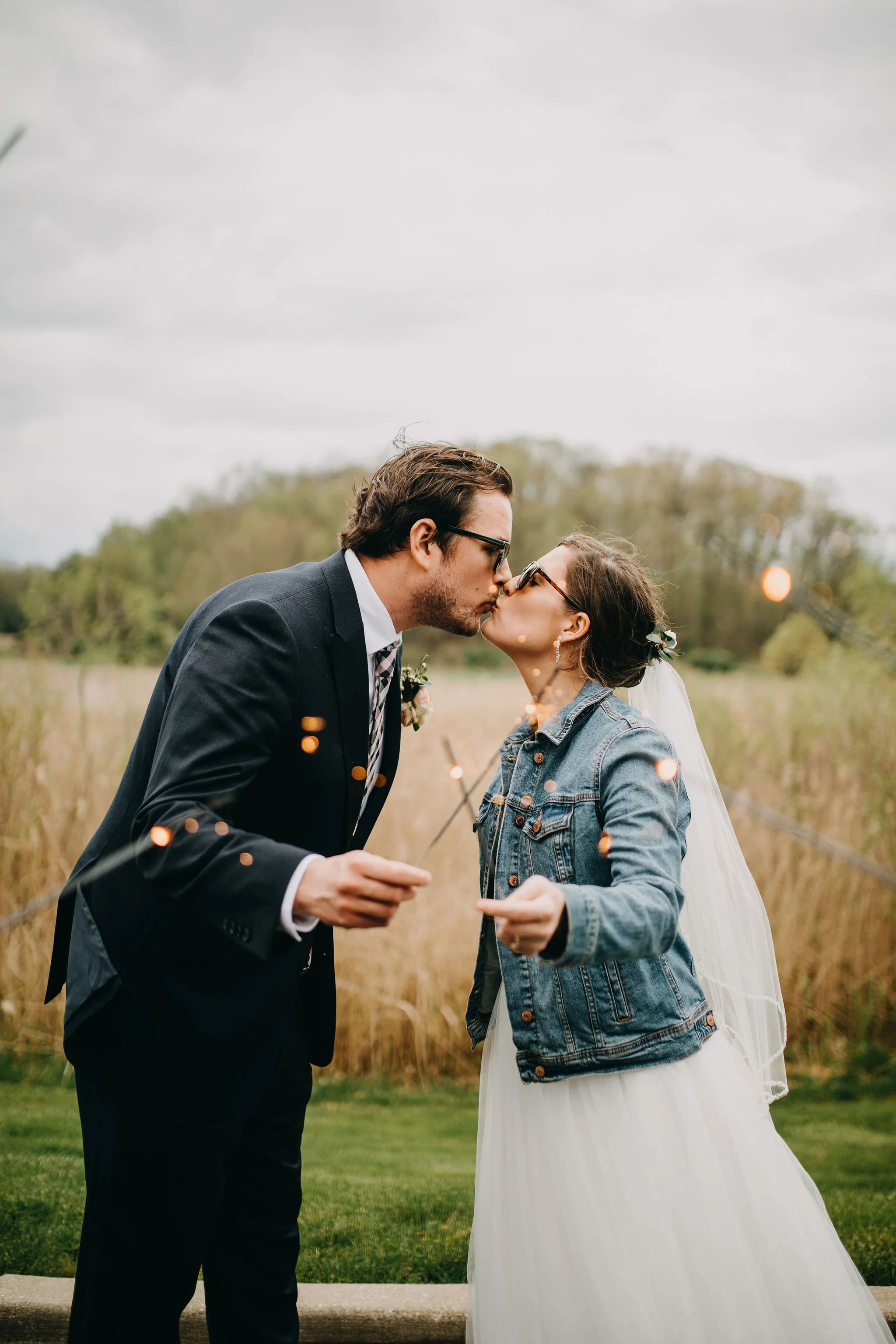 Elopement Sparkler Photos