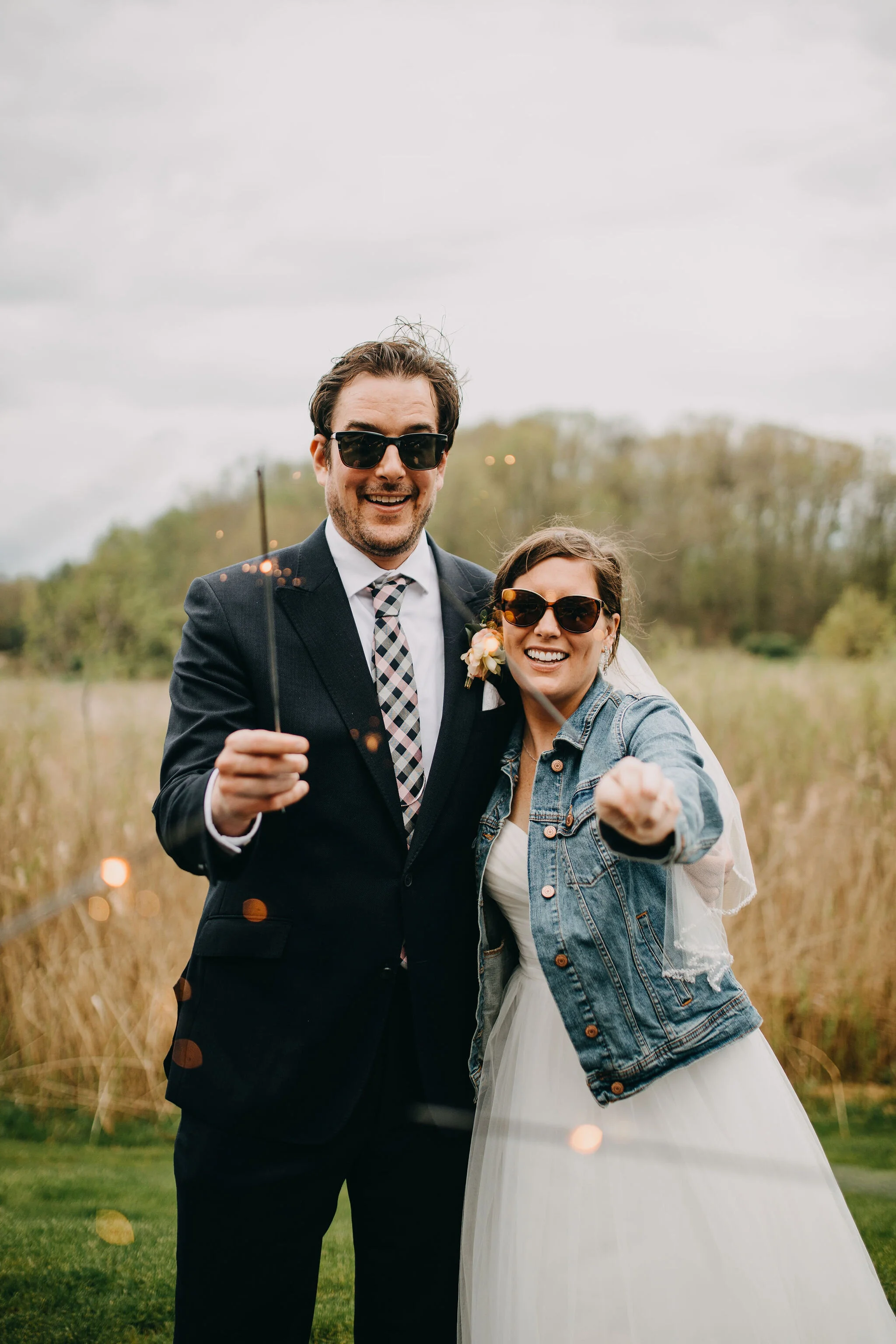 Elopement Sparkler Photos