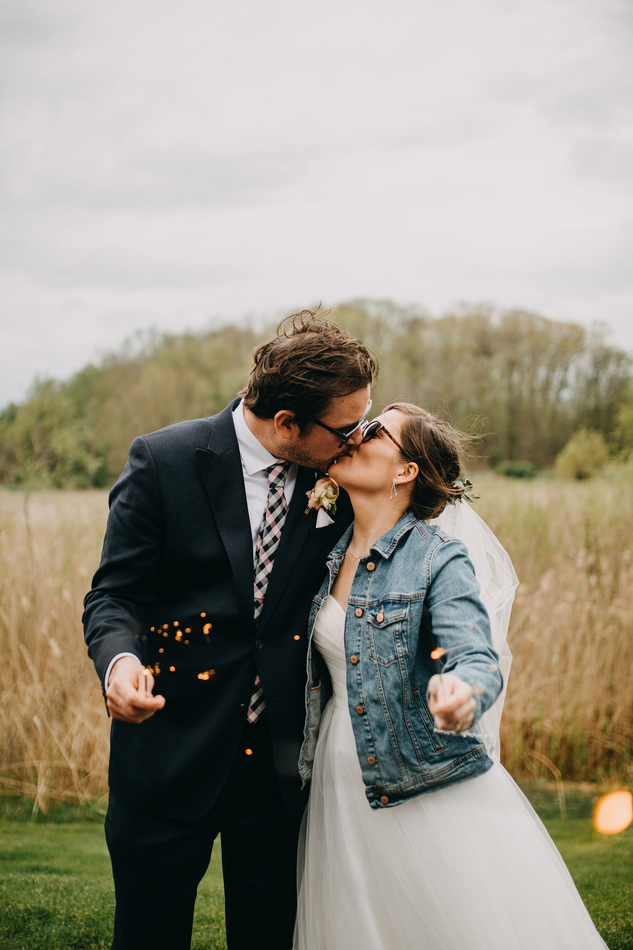 Elopement Sparkler Photos