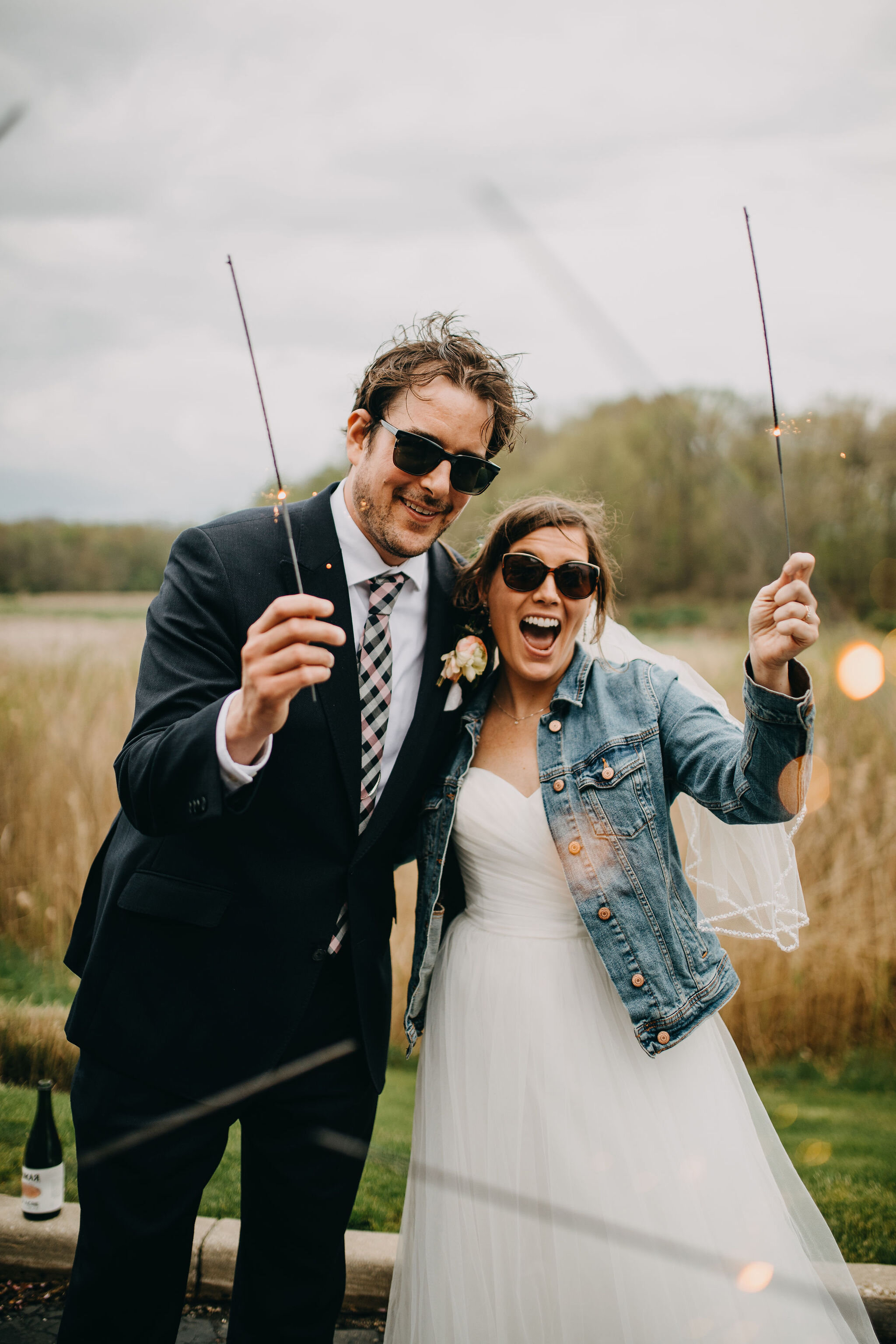 Elopement Sparkler Photos