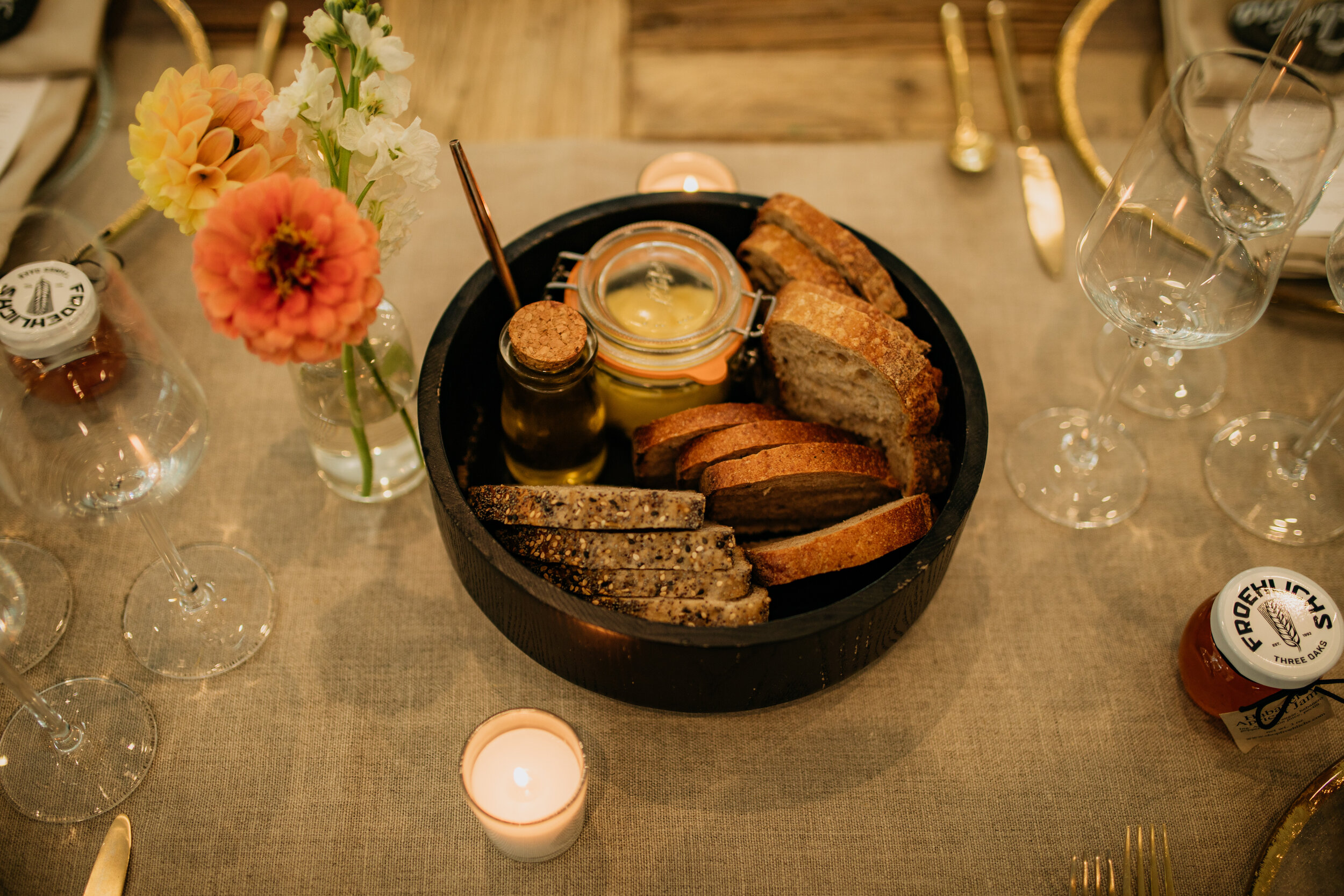 Michigan Airbnb Wedding Dinner