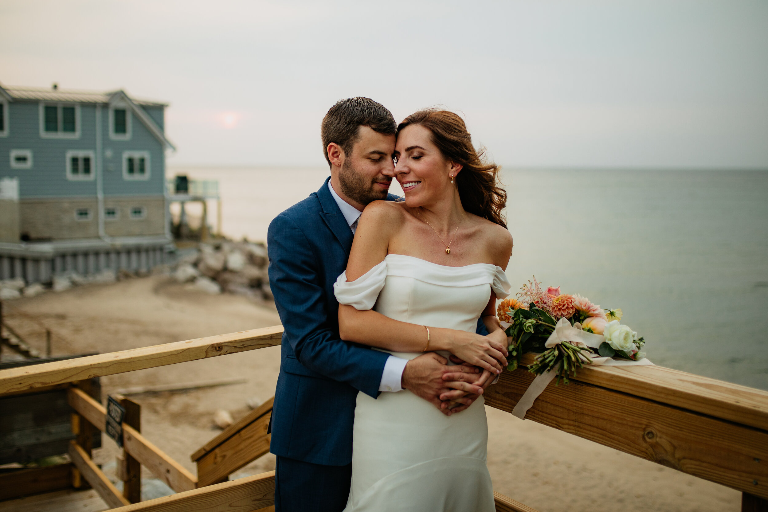Michigan Airbnb Beach Wedding