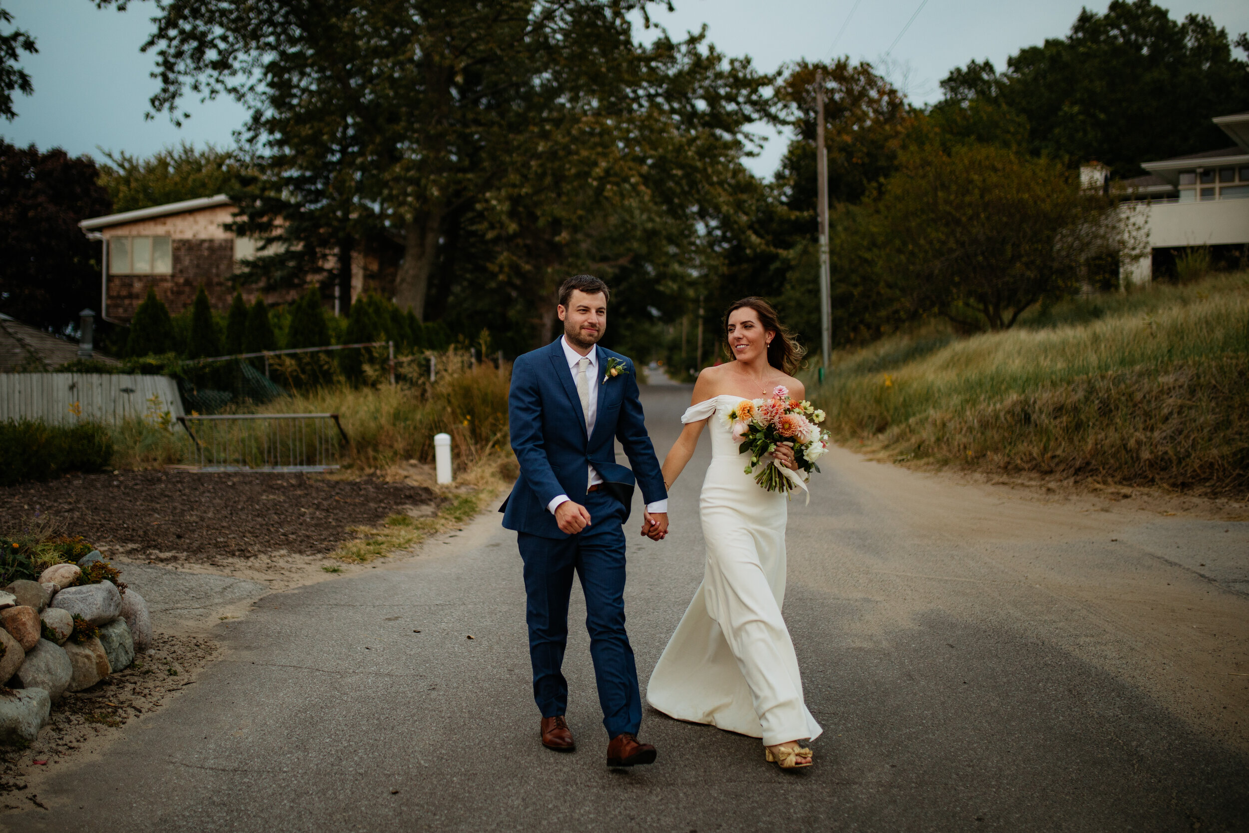 Lake Michigan Sunset Wedding