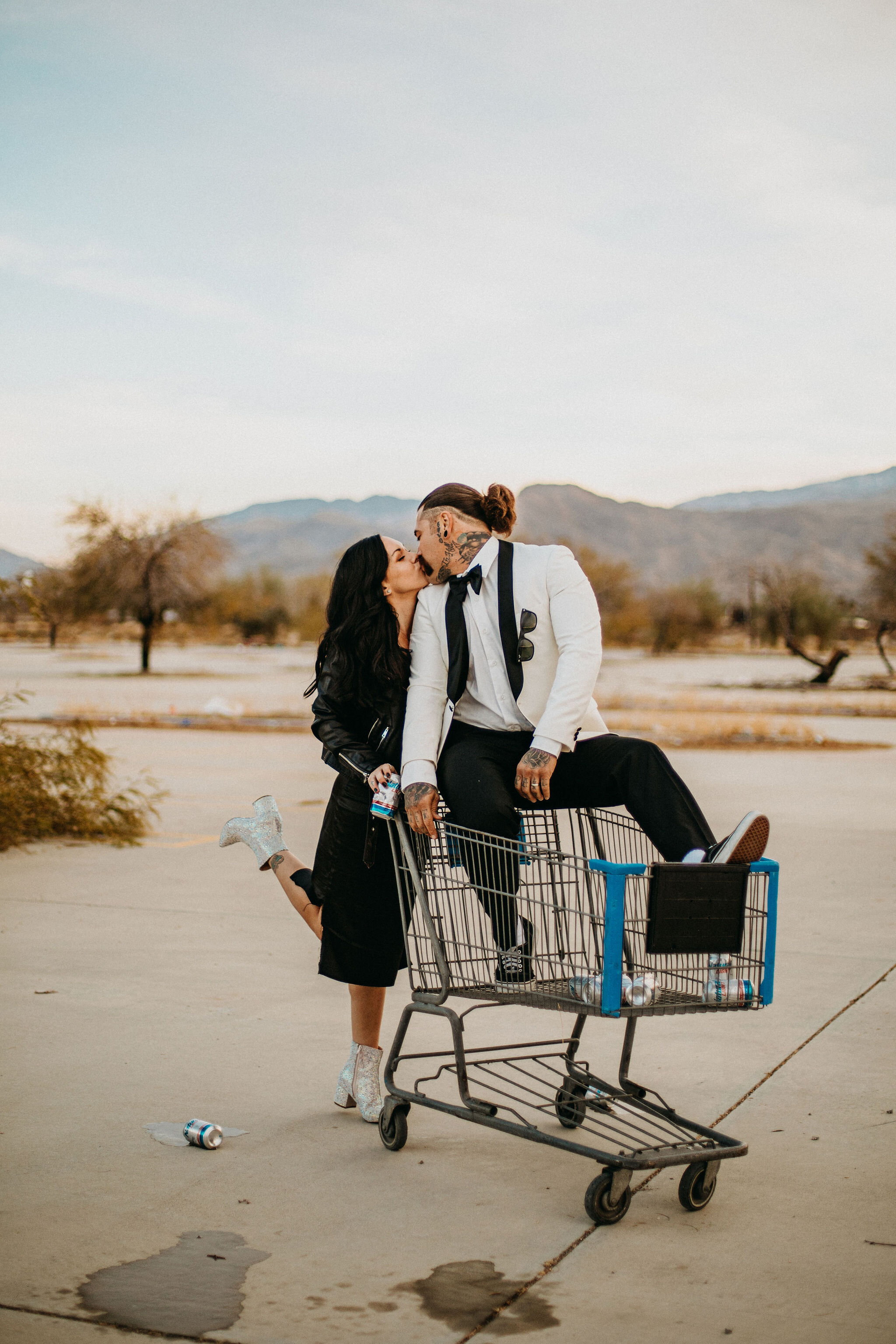 Unique Edgy Palm Springs Couple Photoshoot Ideas