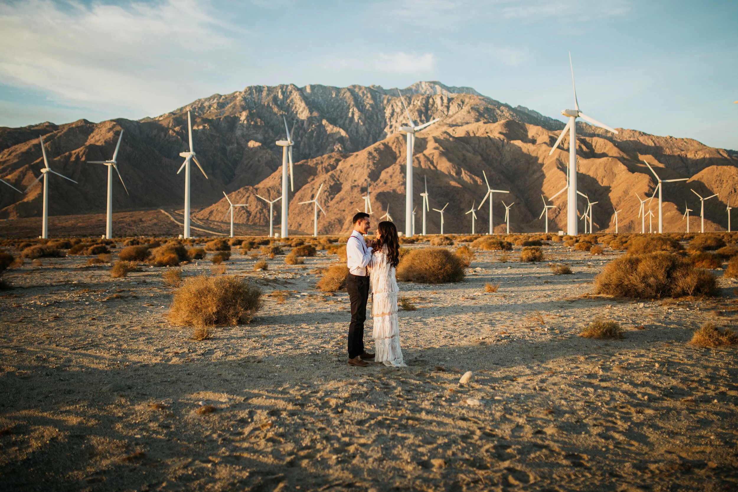 Palm Springs Windmills Elopement