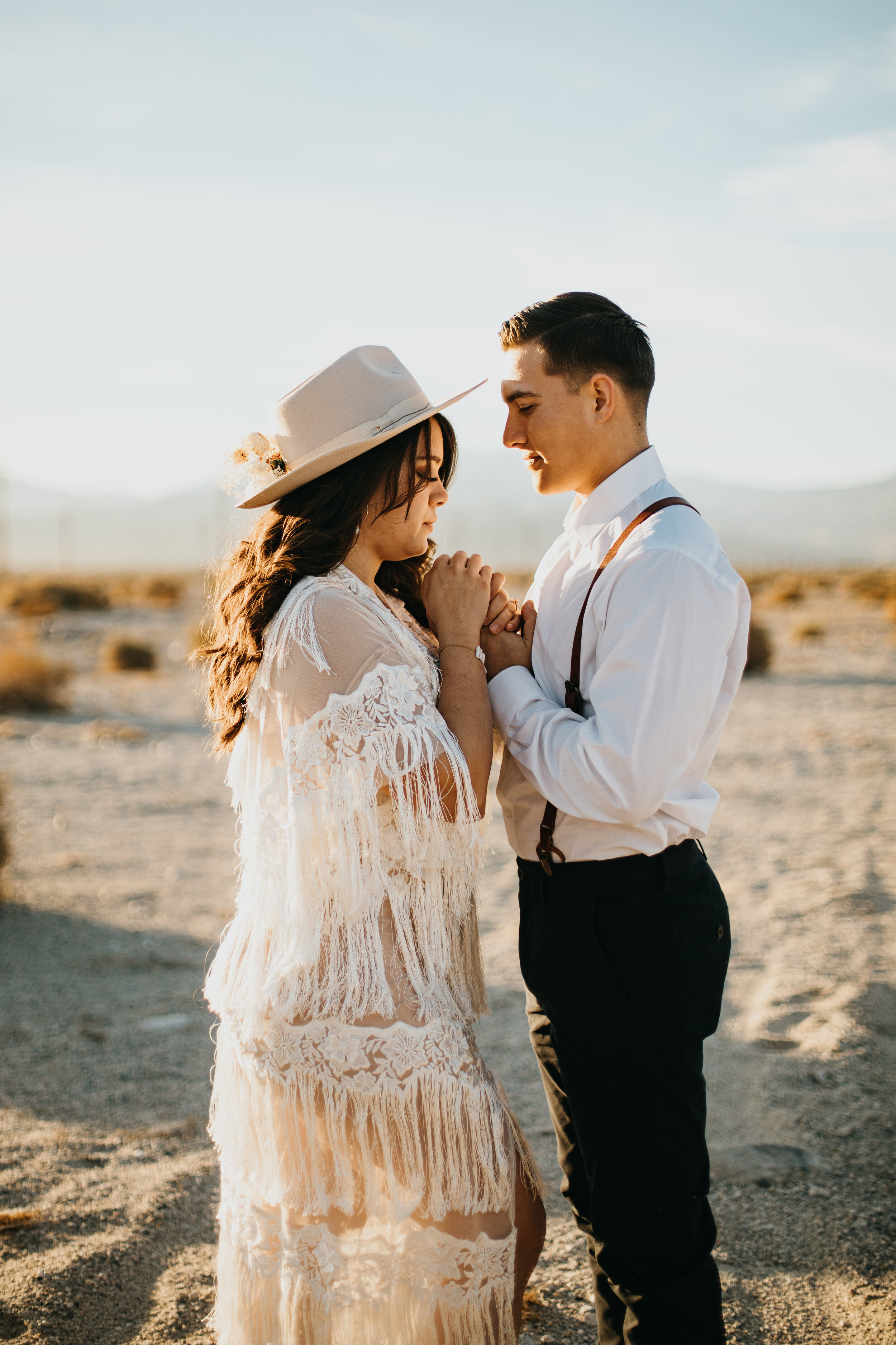 Palm Springs Windmills Engagement Photos