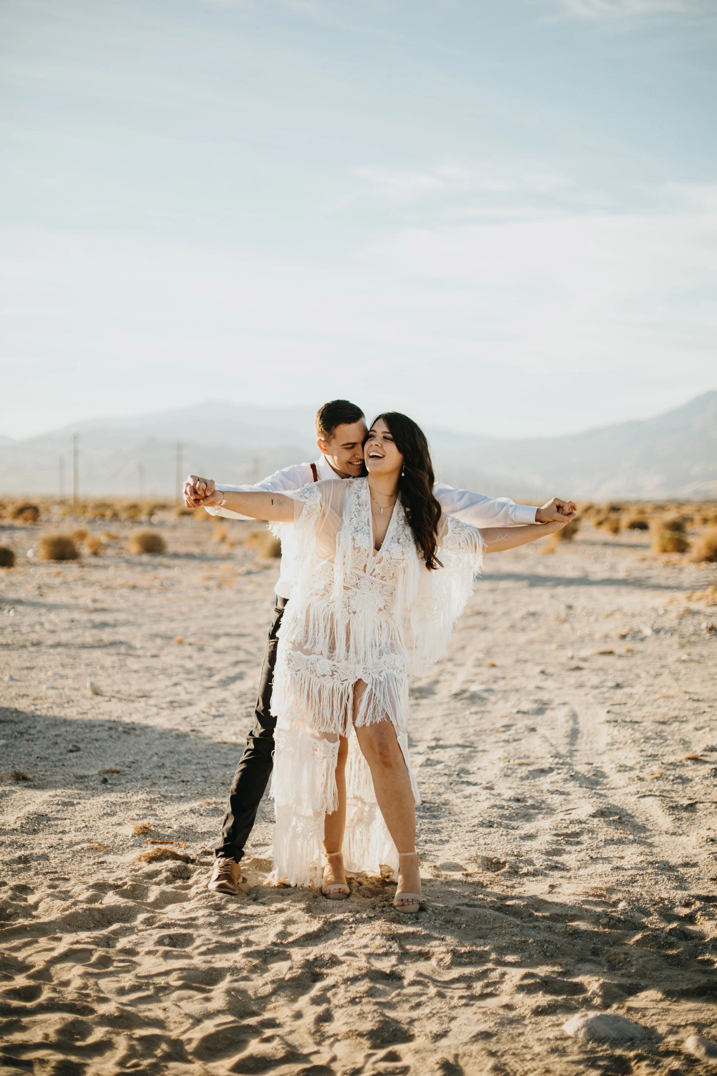 Boho Desert Elopement Inspiration Photos
