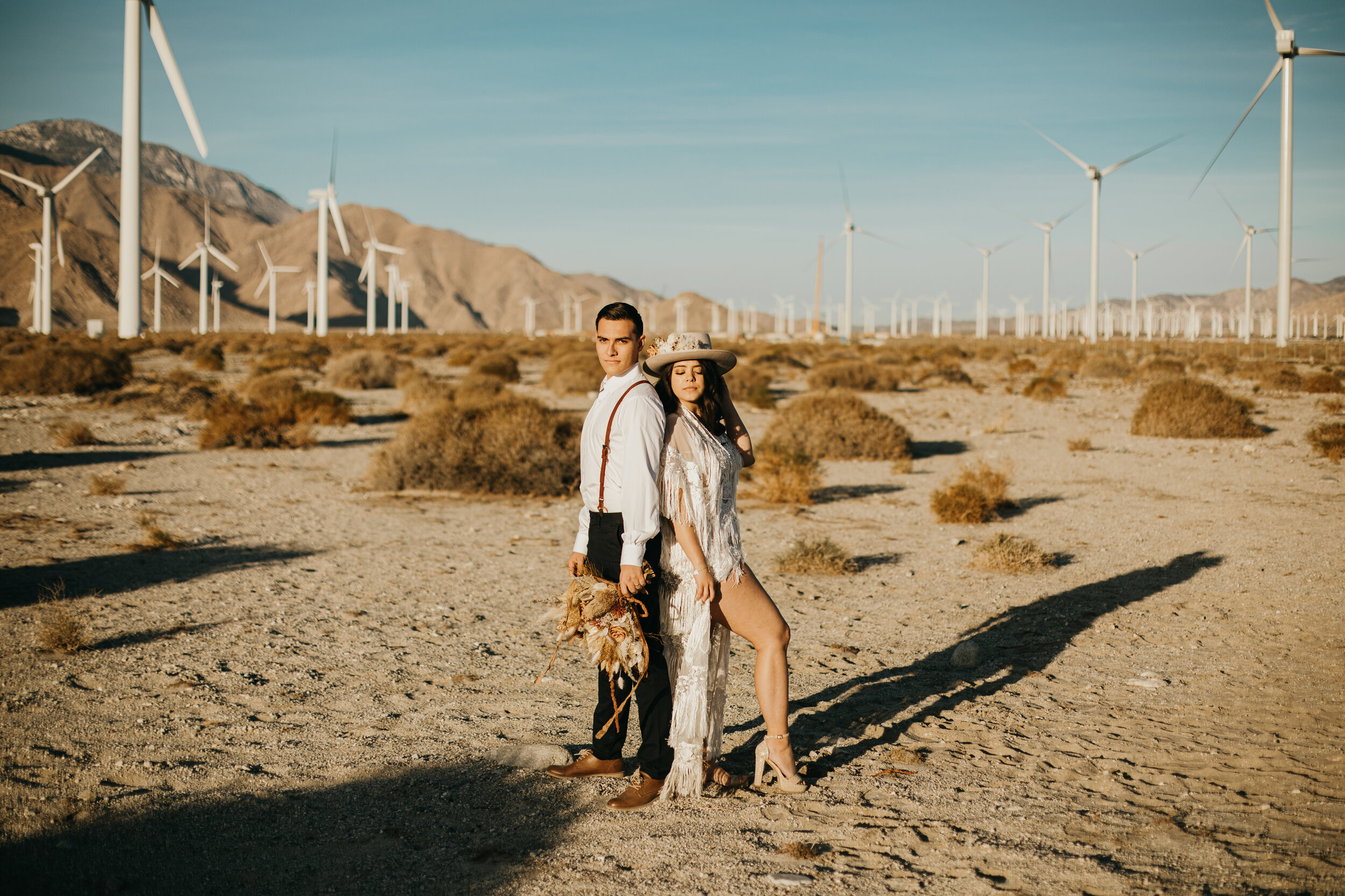 Palm Springs Windmills Couples Photos