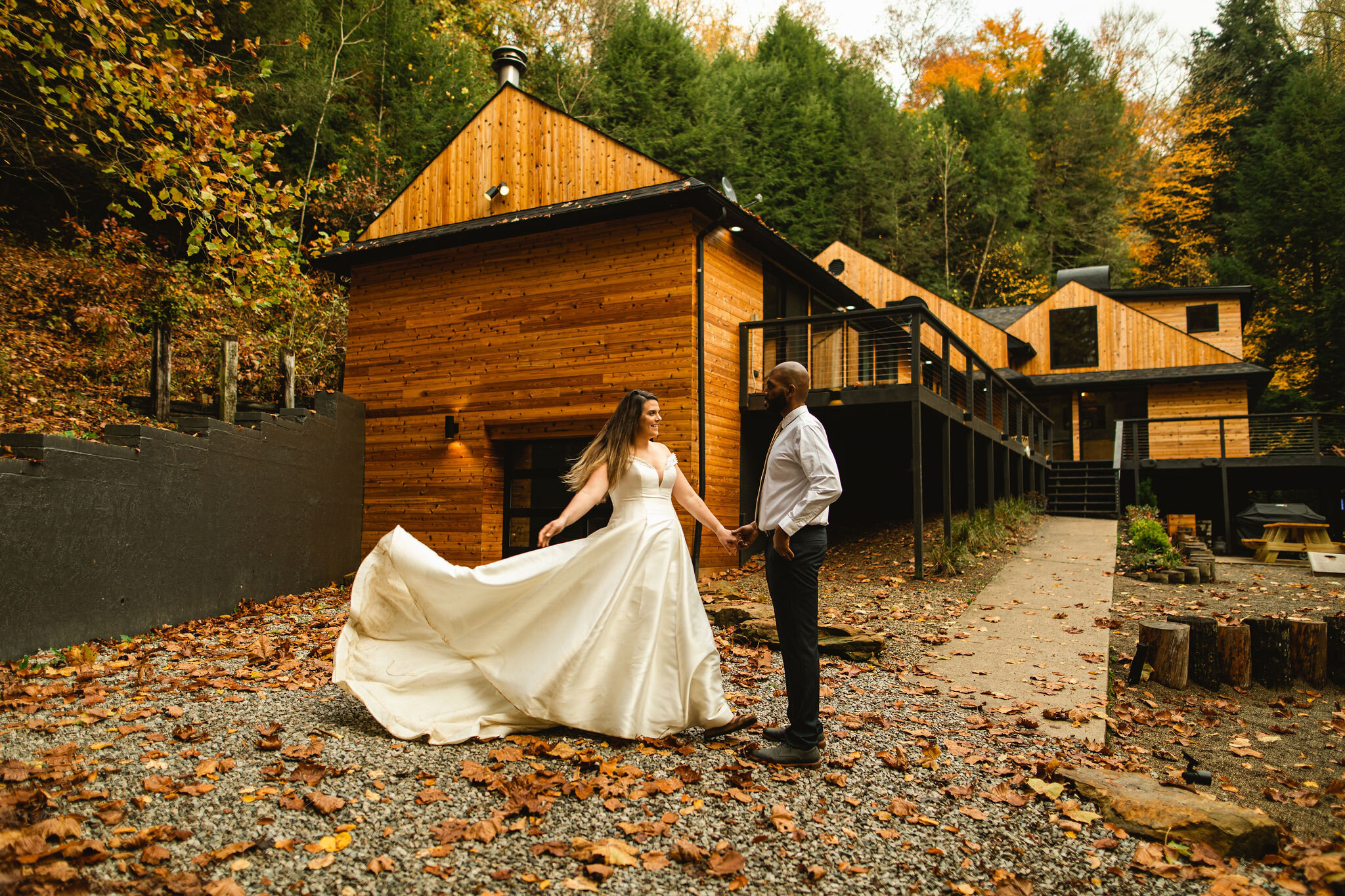 Cabin Airbnb Wedding Inspiration Photos