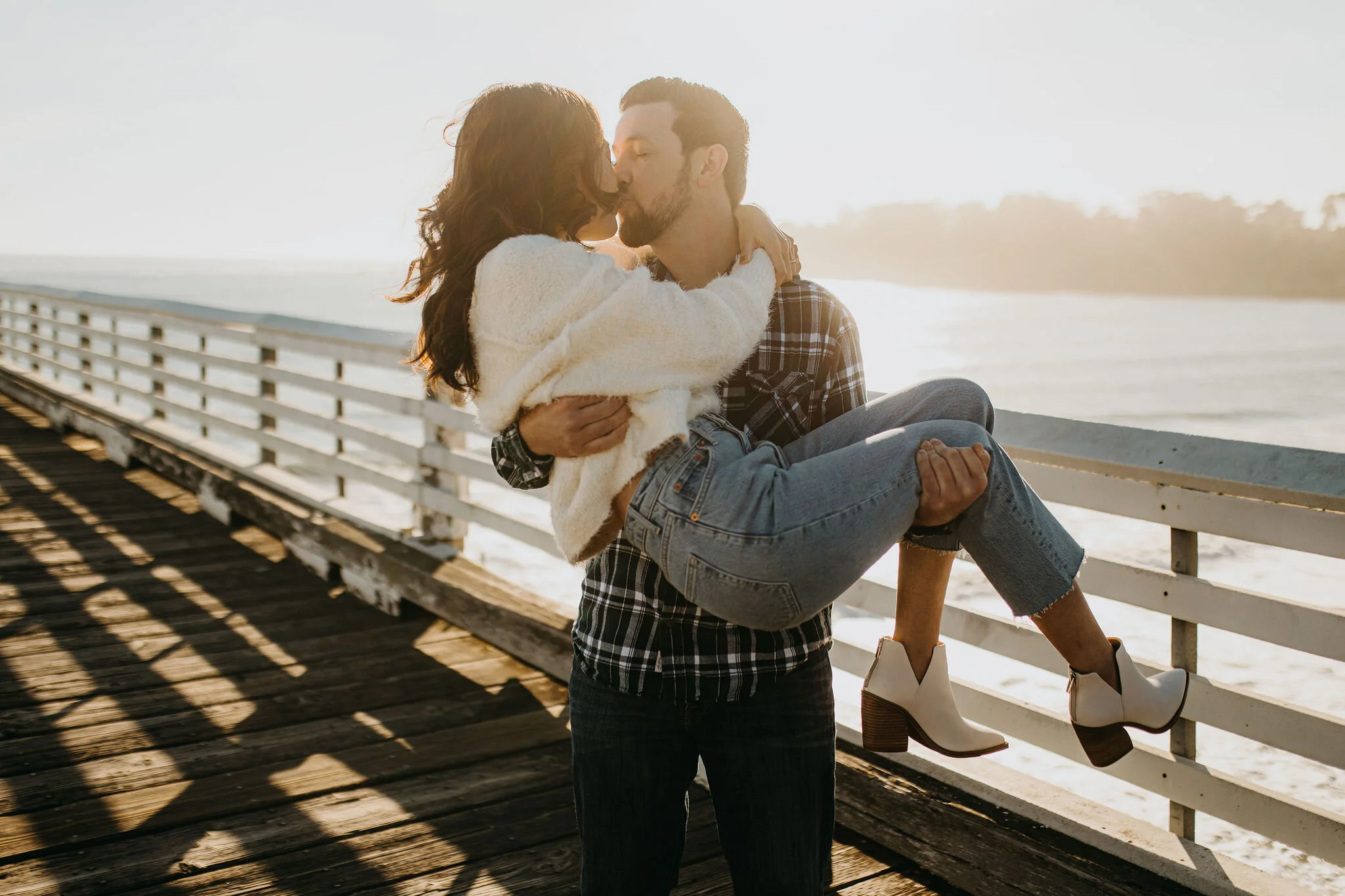 California Pier Engagement Photos