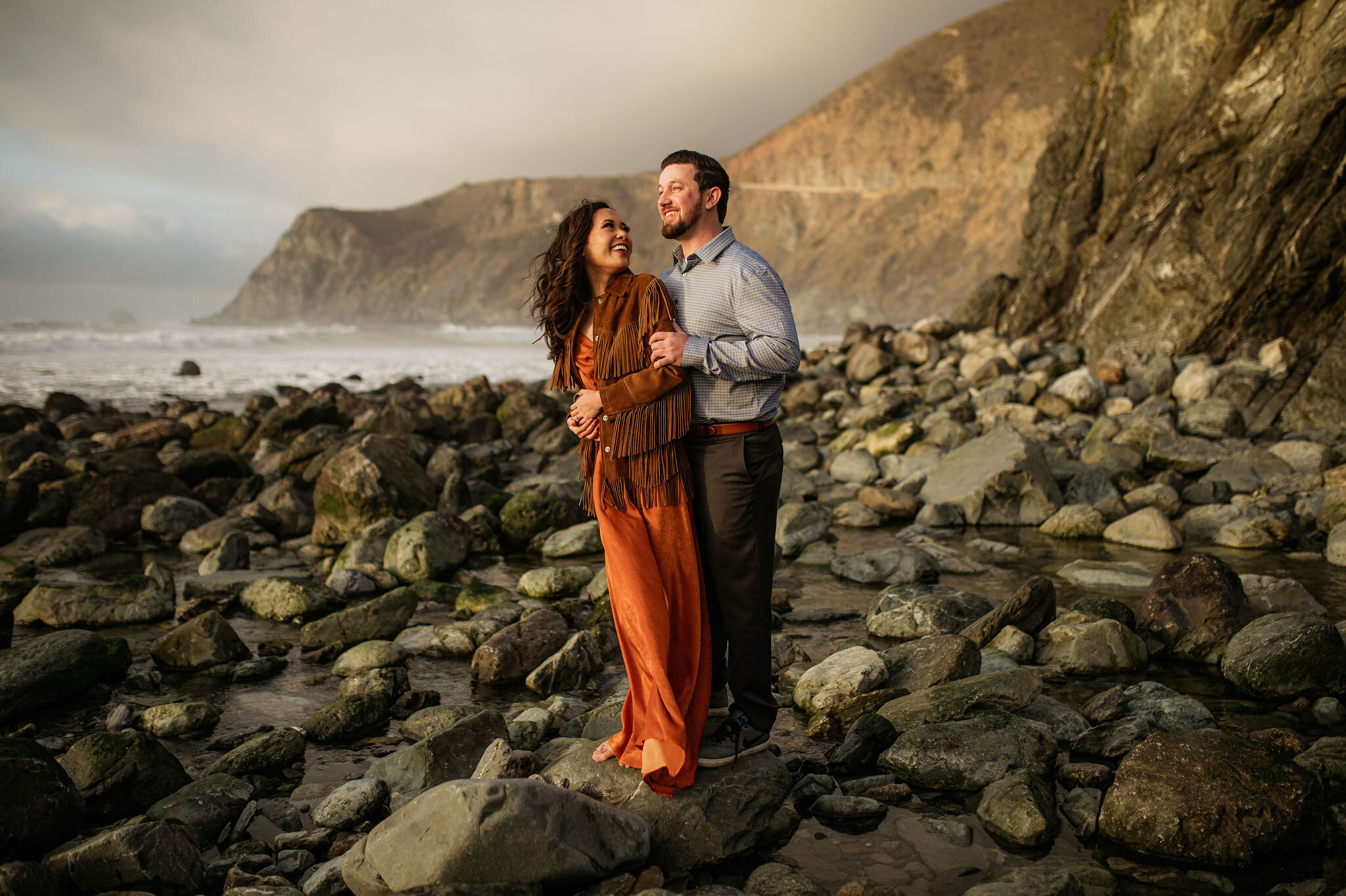 Sunset Beach Engagement Photoshoot