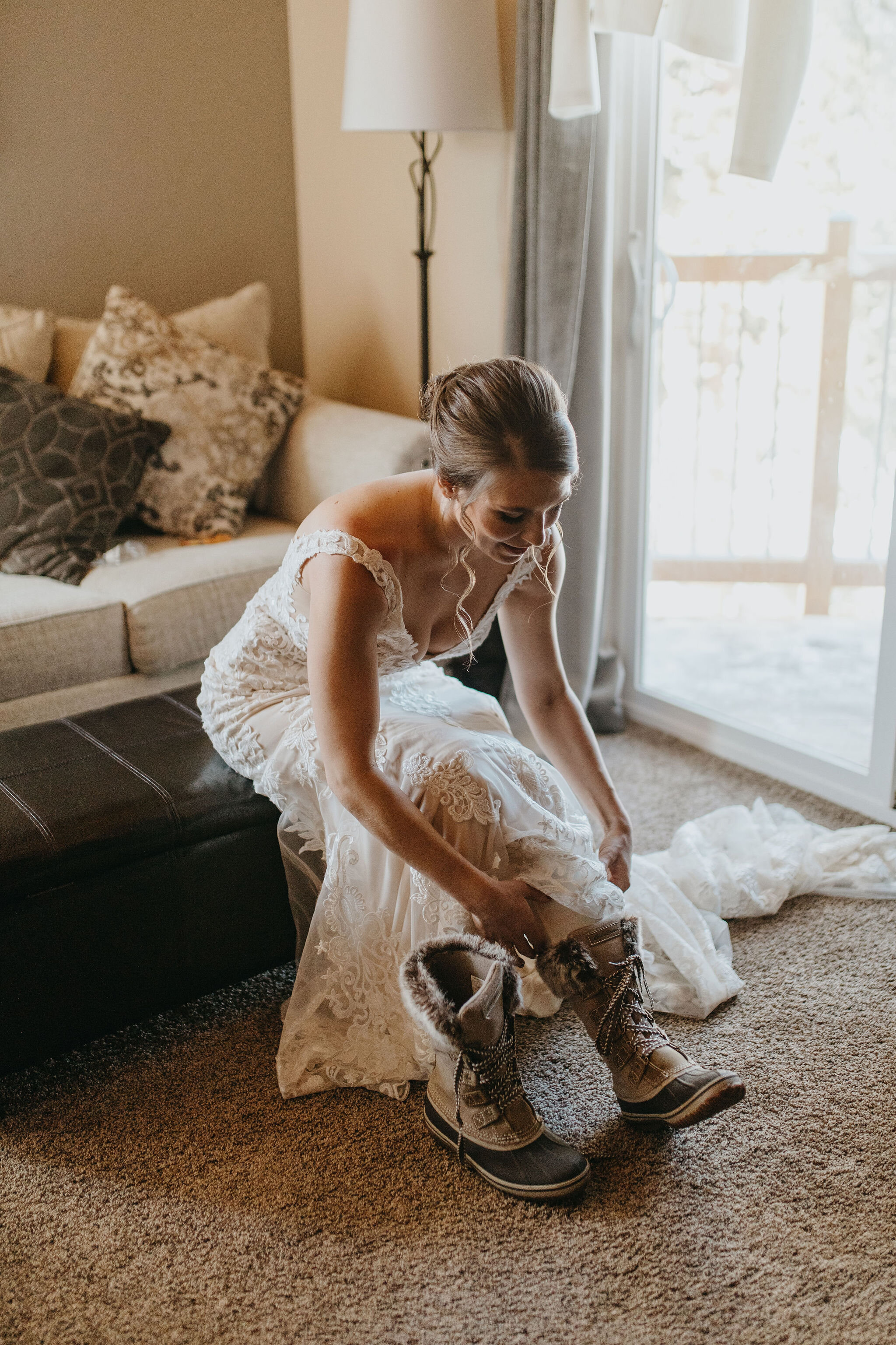 Self Solemnized Winter Colorado Skiing Elopement