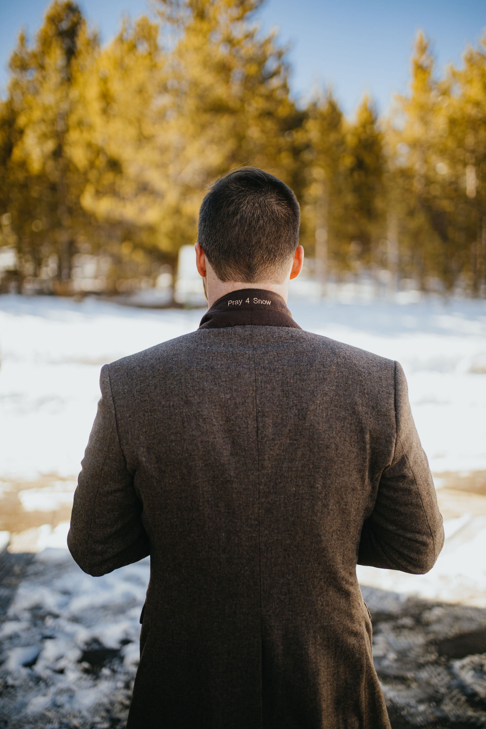 Self Solemnized Winter Colorado Skiing Elopement