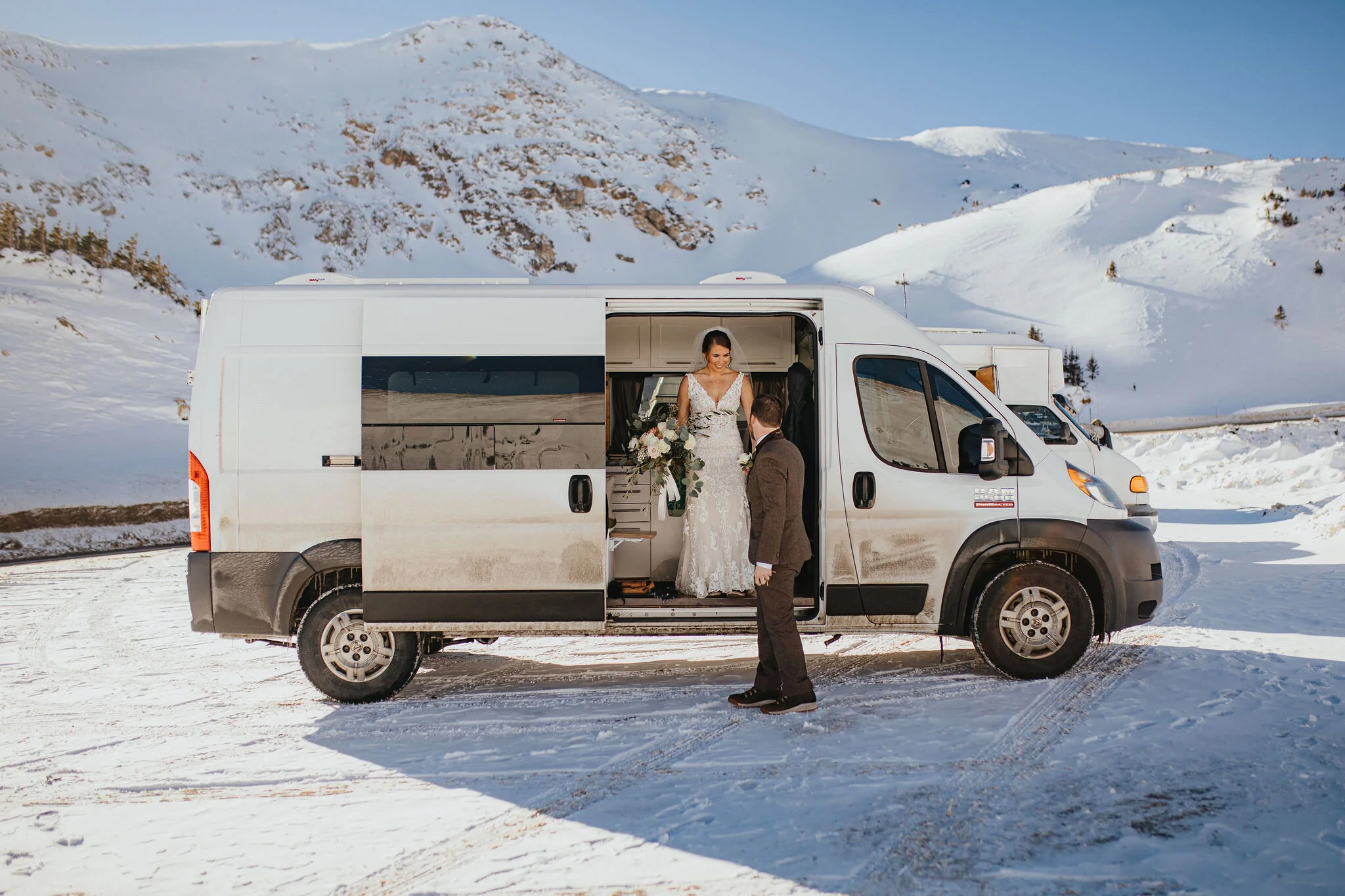 Self Solemnized Winter Colorado Skiing Elopement