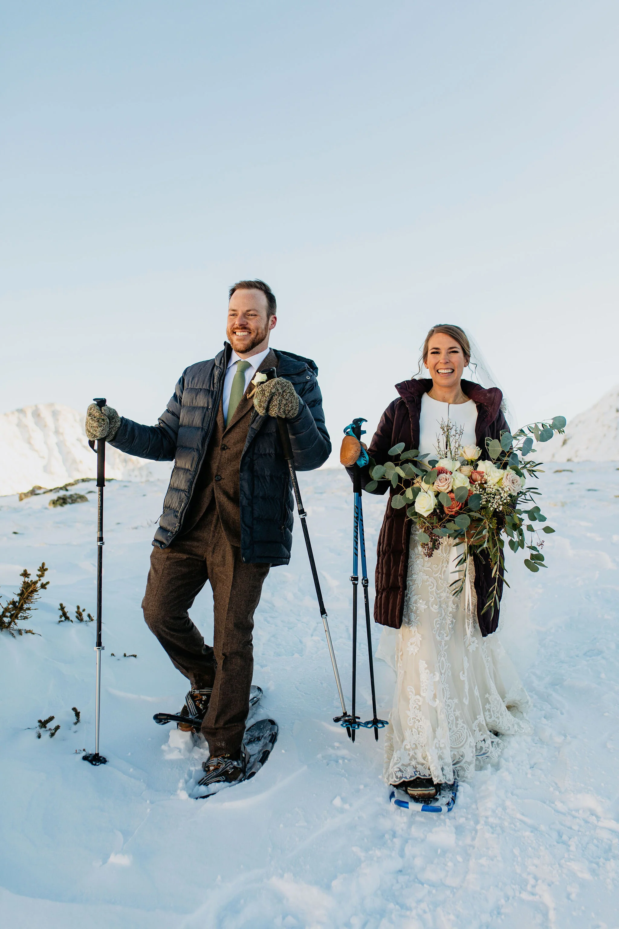 Self Solemnized Winter Colorado Skiing Elopement