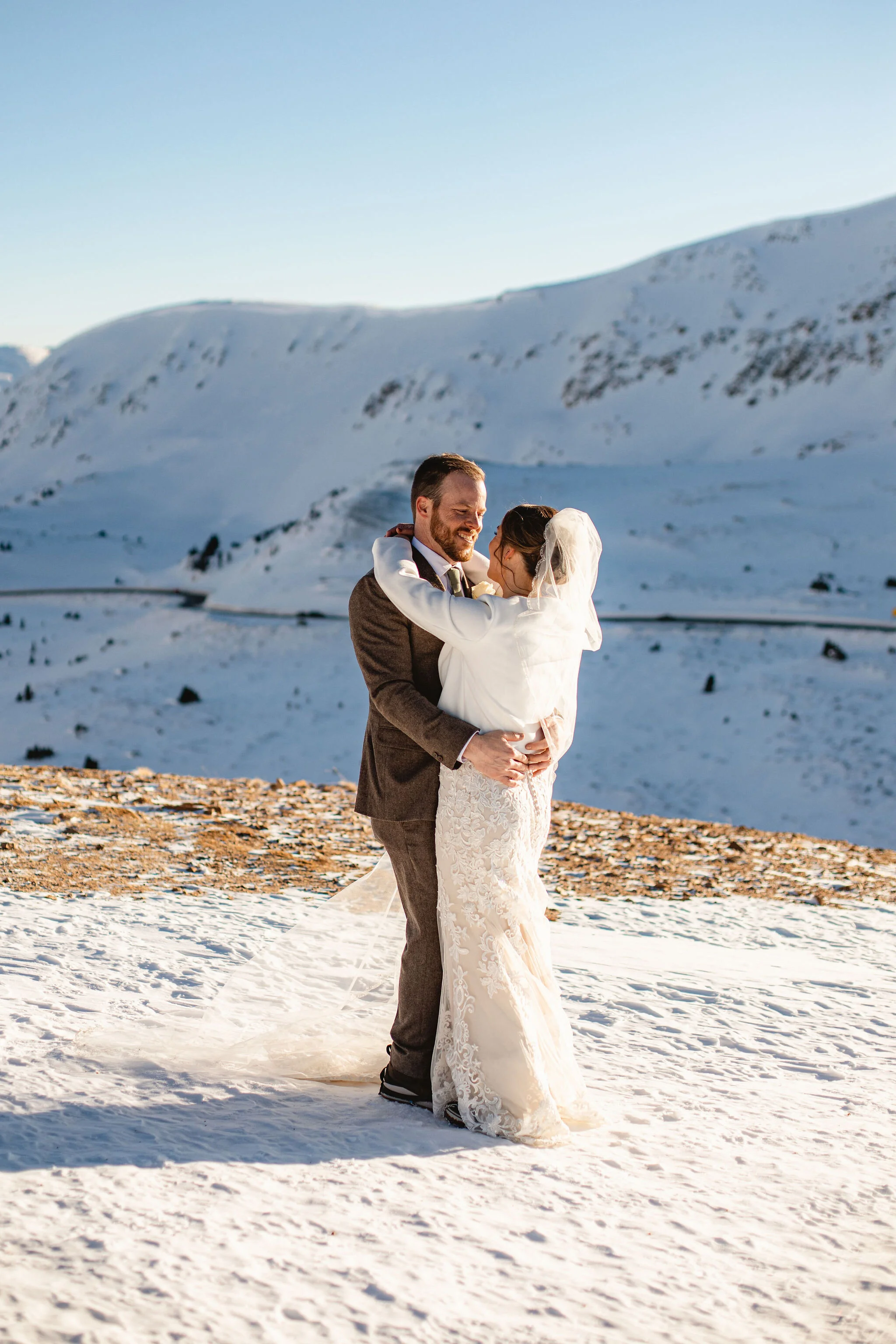 Self Solemnized Winter Colorado Skiing Elopement