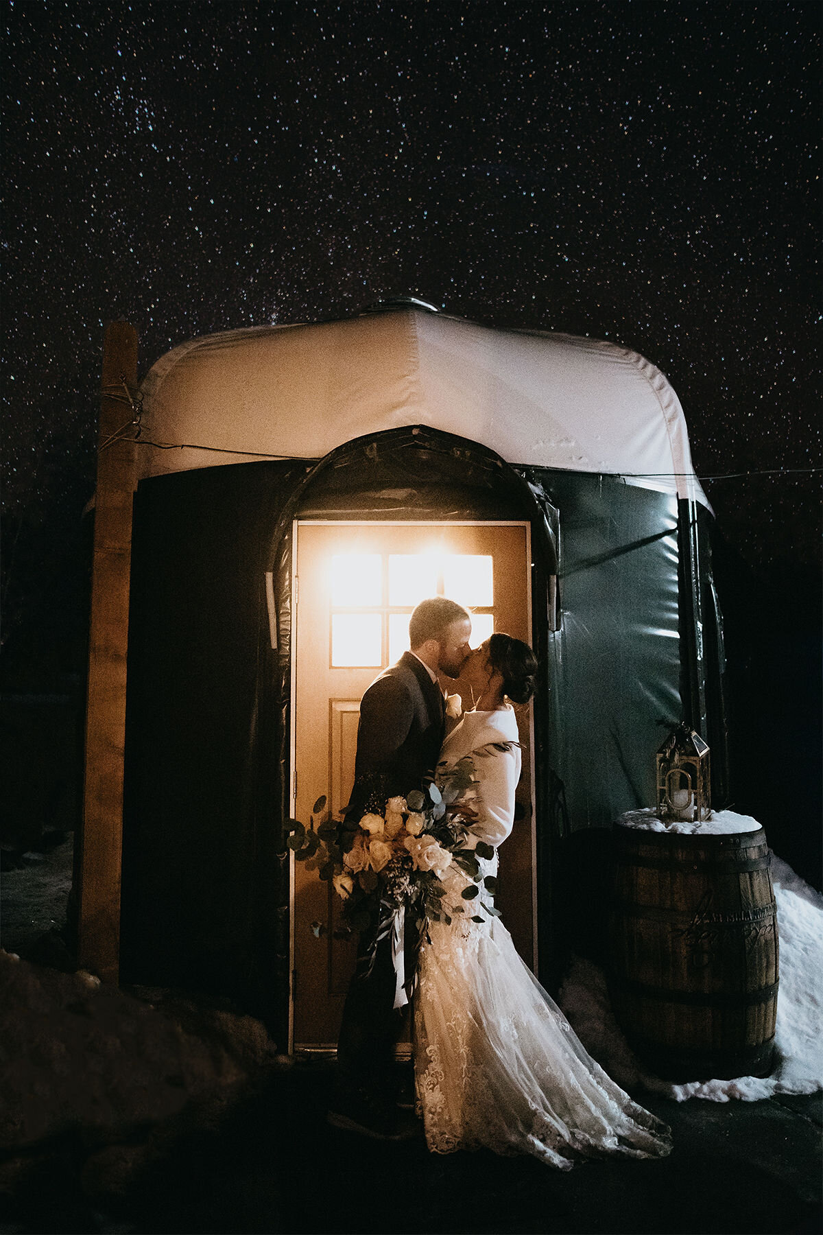 Self Solemnized Winter Colorado Skiing Elopement