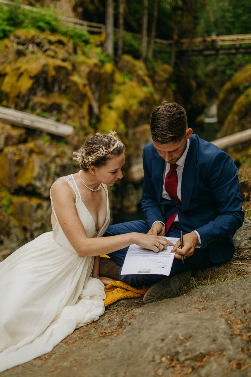 Mount Rainier National Park Elopement Photos