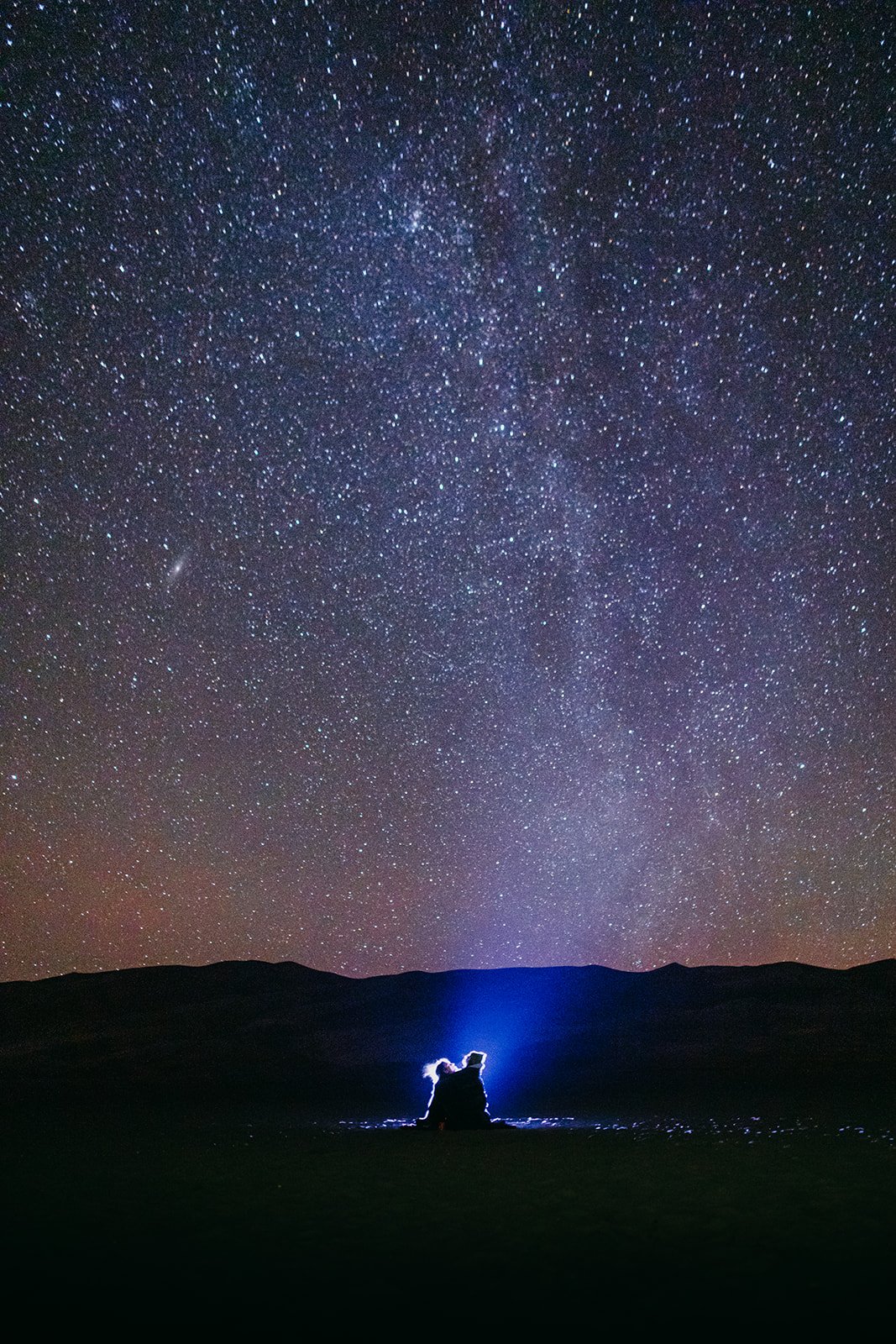 Star Photos to begin a Great Sand Dunes National Park Camping Elopement by Colorado Elopement Photographer Adventure For Love