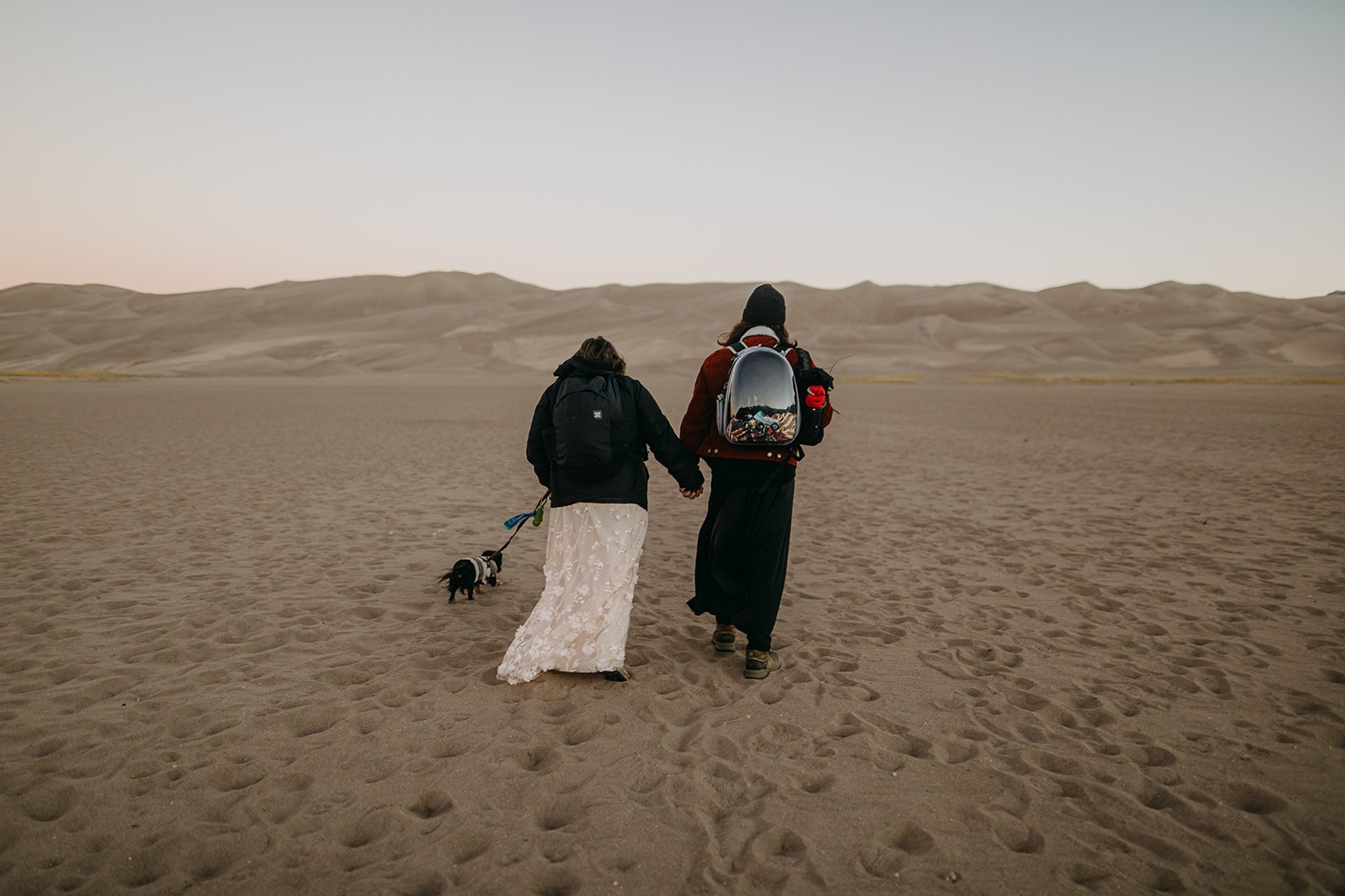 Sunrise Great Sand Dunes National Park Elopement Ceremony by Colorado Elopement Photographer Adventure For Love