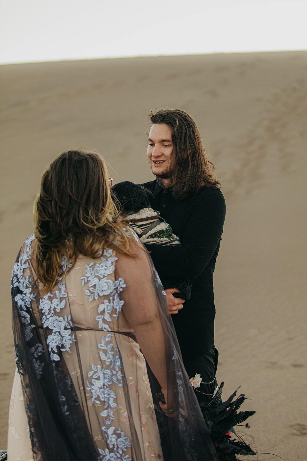 Sunrise Great Sand Dunes National Park Elopement Ceremony by Colorado Elopement Photographer Adventure For Love