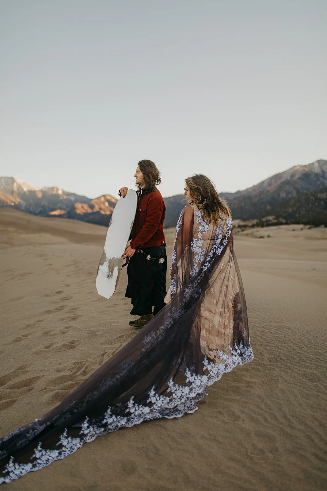 Sunrise Great Sand Dunes National Park Elopement Ceremony by Colorado Elopement Photographer Adventure For Love