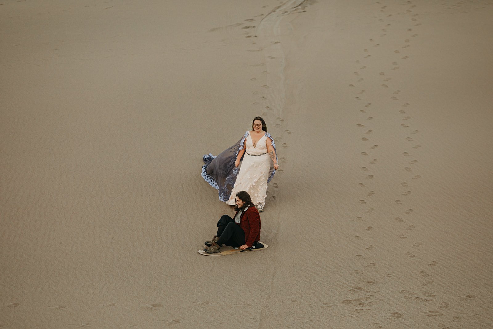 Sunrise Great Sand Dunes National Park Elopement Ceremony by Colorado Elopement Photographer Adventure For Love
