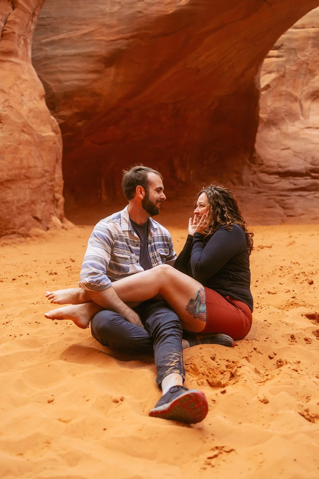 Hiking outfits during proposal