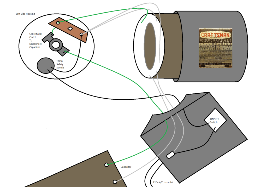 Trivial Feat, Capacitor Start Motor Wiring Diagram Craftsman
