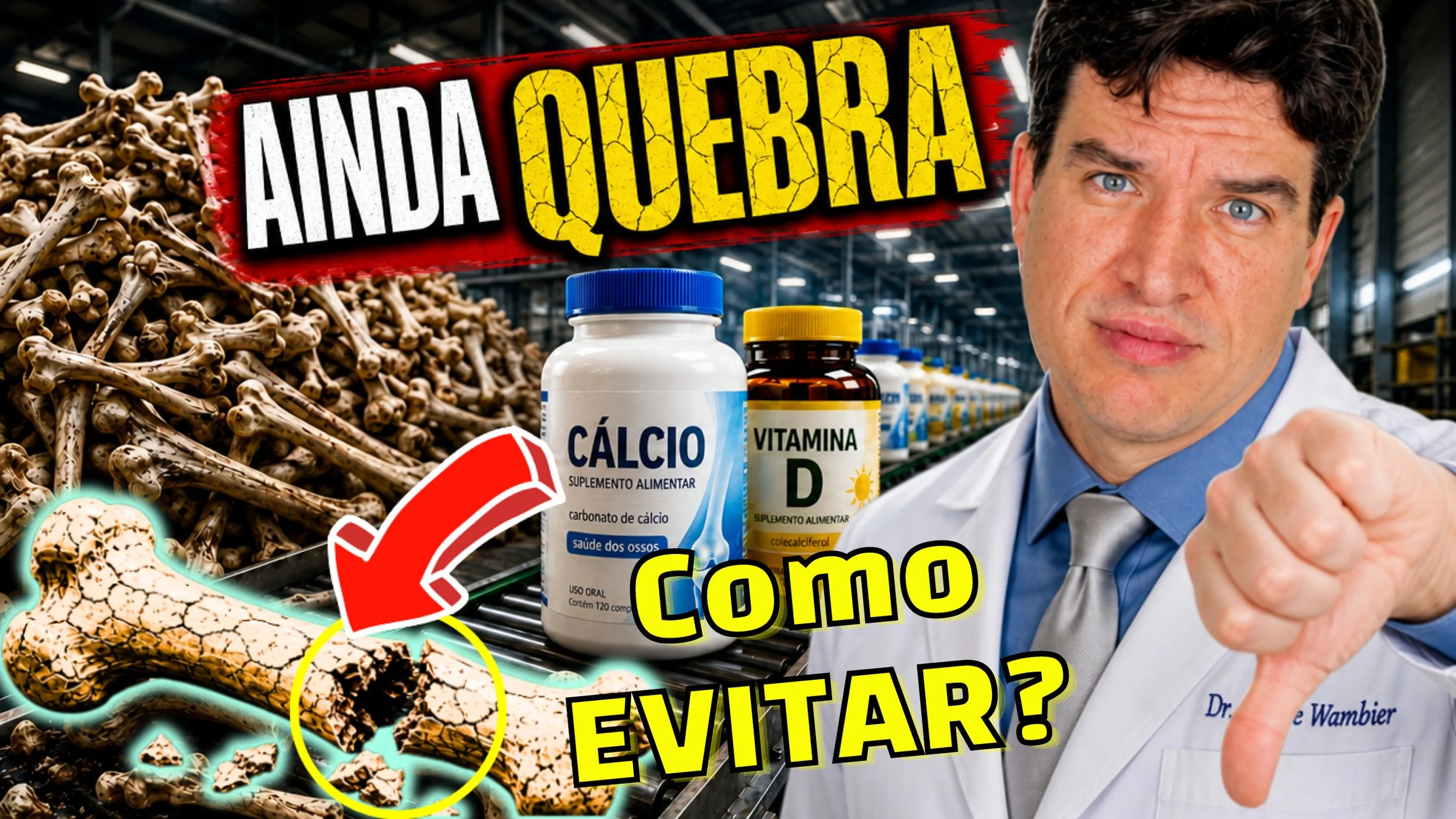 ALERTA: Vitamina D + CÁLCIO sozinhos NÃO seguram seus OSSOS na OSTEOPOROSE. VEJA O QUE FALTA!