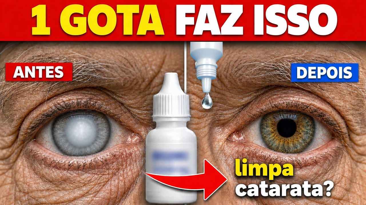 É o FIM da CIRURGIA de CATARATA? Novo Colírio Promete DISSOLVER em Casa!