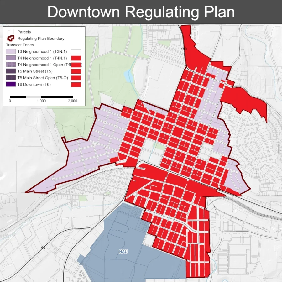 The Board of Adjustment decision, if uncontested, would allow a building the size of the Hub to be built under transect zoning in all of these areas.