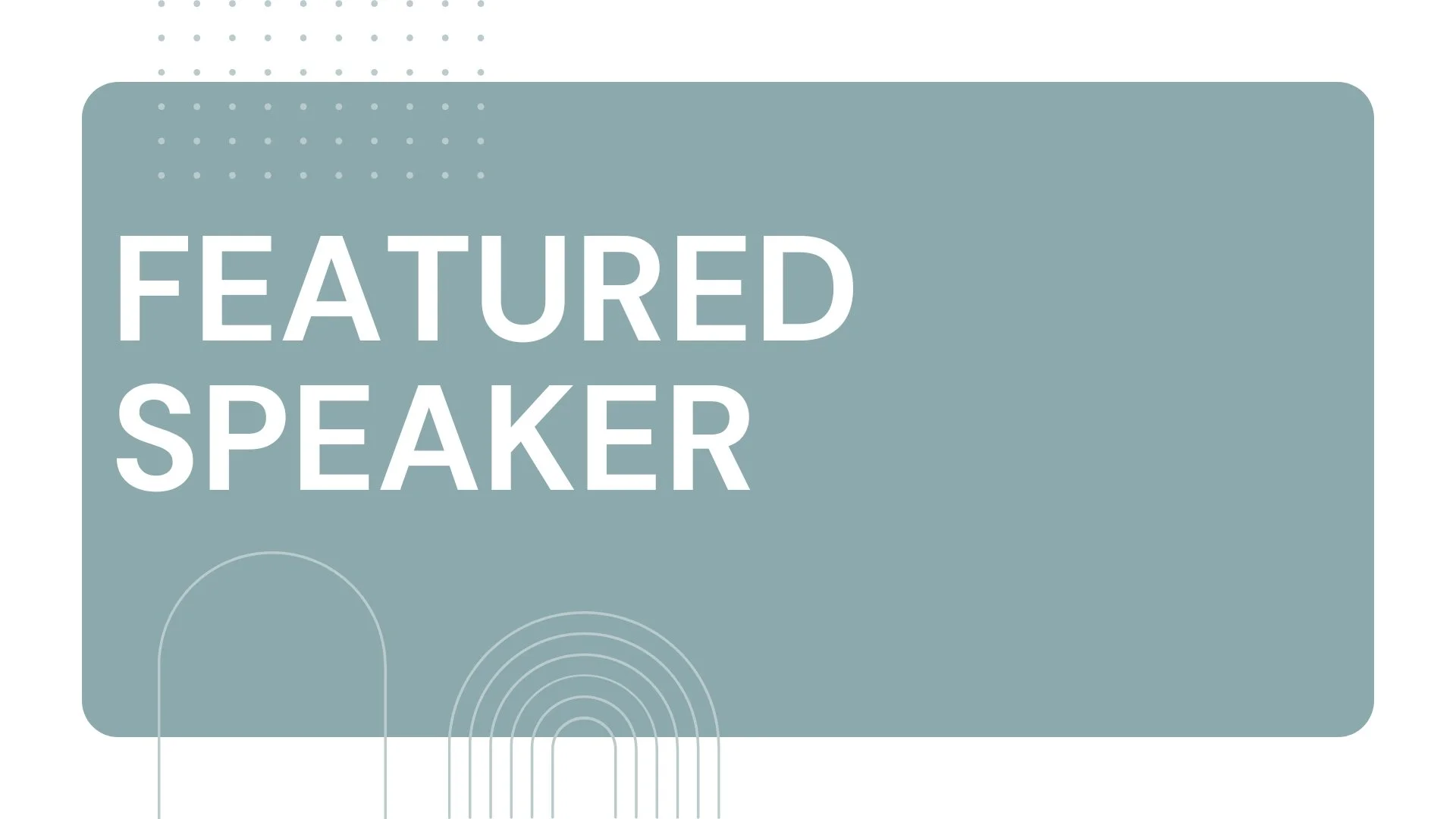 2026 Featured Speakers