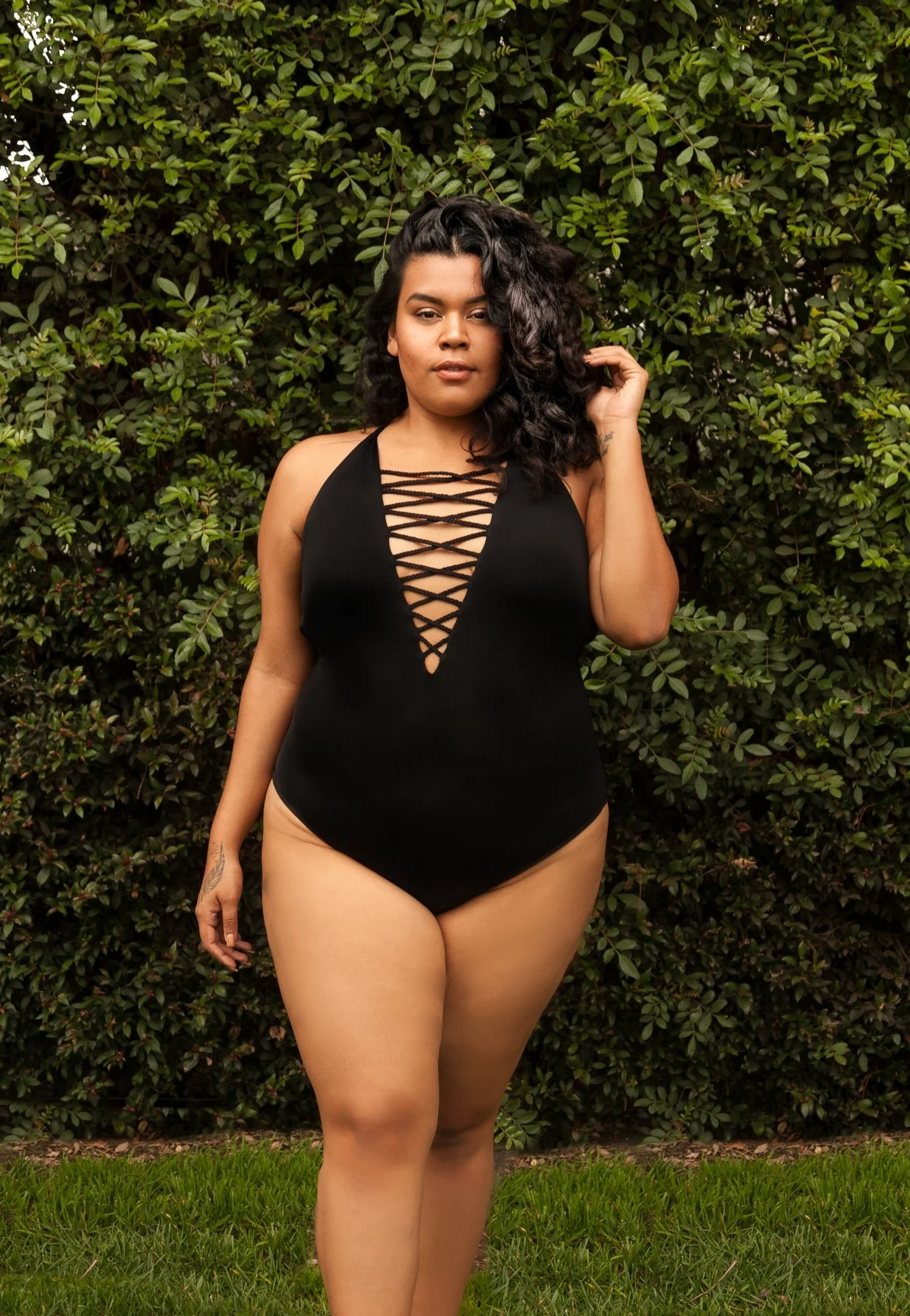 anini swimsuit curvy swimwear plus size plus-size designer one piece gabifresh Ashley Graham bathing suits sexy woman bikini one-piece bandage one-peices swimsuite swim victorias secret secrets