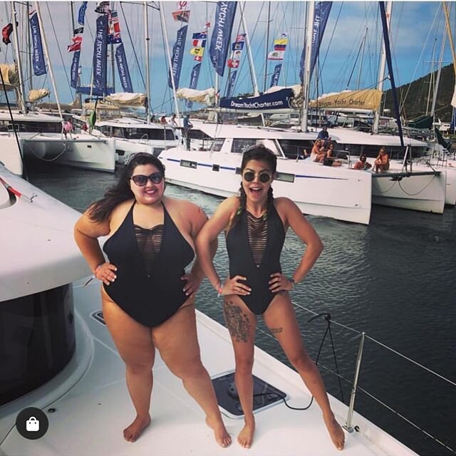 Twinning in ANINI swimwear on a yacht? Yes please! Obsessed with these 2!