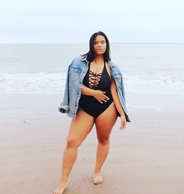 Can we talk about @denisemmercedes in our HILO one-piece? Absolutely obsessed! Shop our size inclusive range of swim by clicking the pic! XS-5X